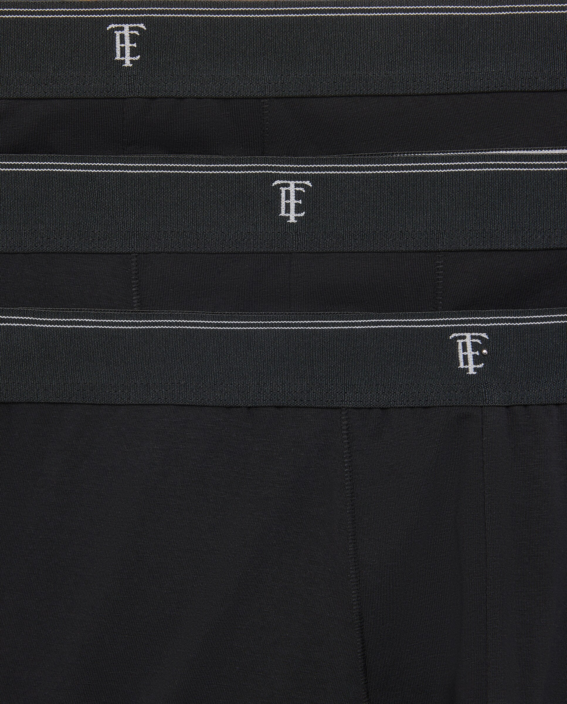 Pack de 3 Unid. de Boxers de Algodão-Elastano Preto-3