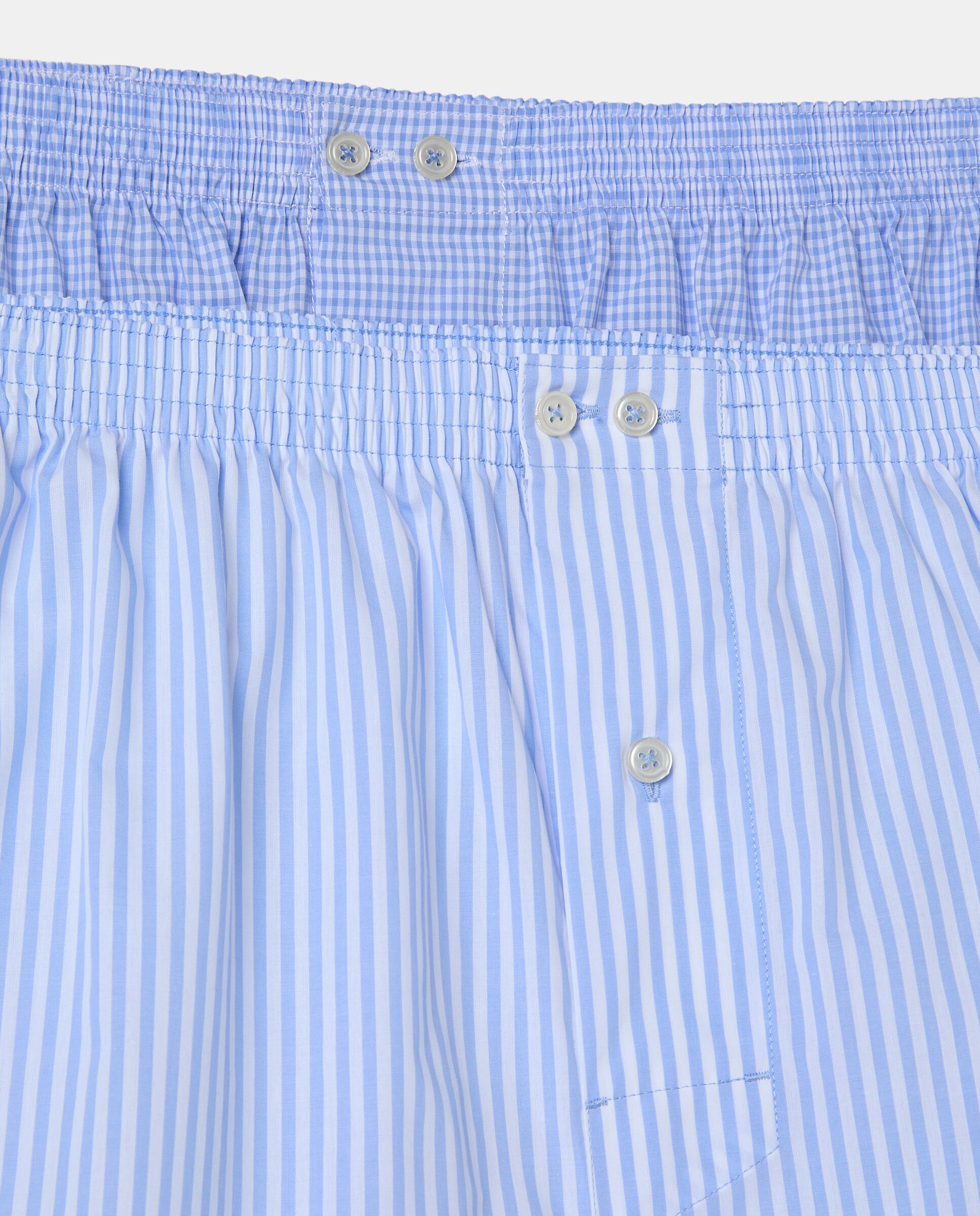 Pack de 2 Boxers de Tecido Estampados Azul-claro-4