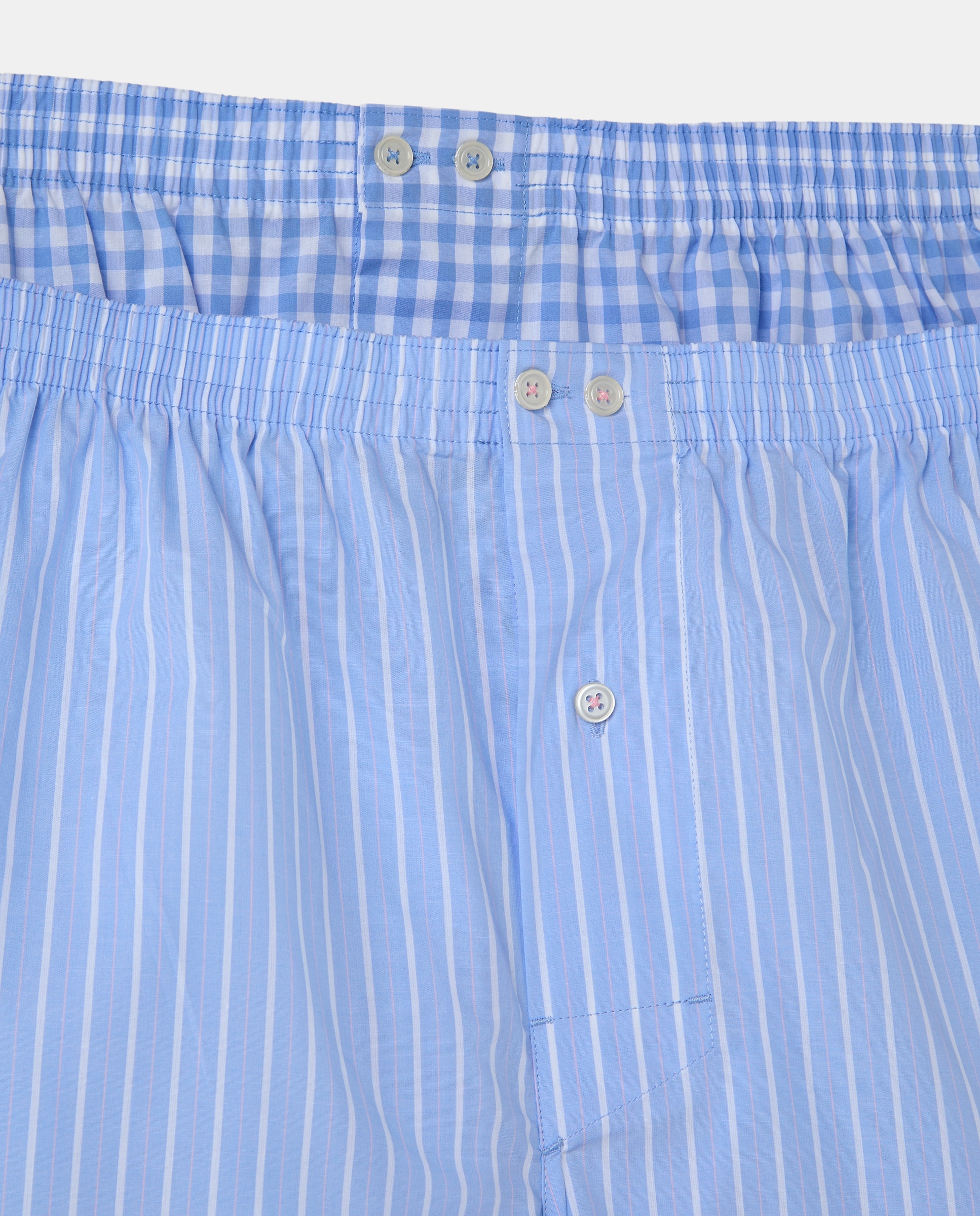 Pack de 2 Boxers de Tecido Estampados Azul-claro-4