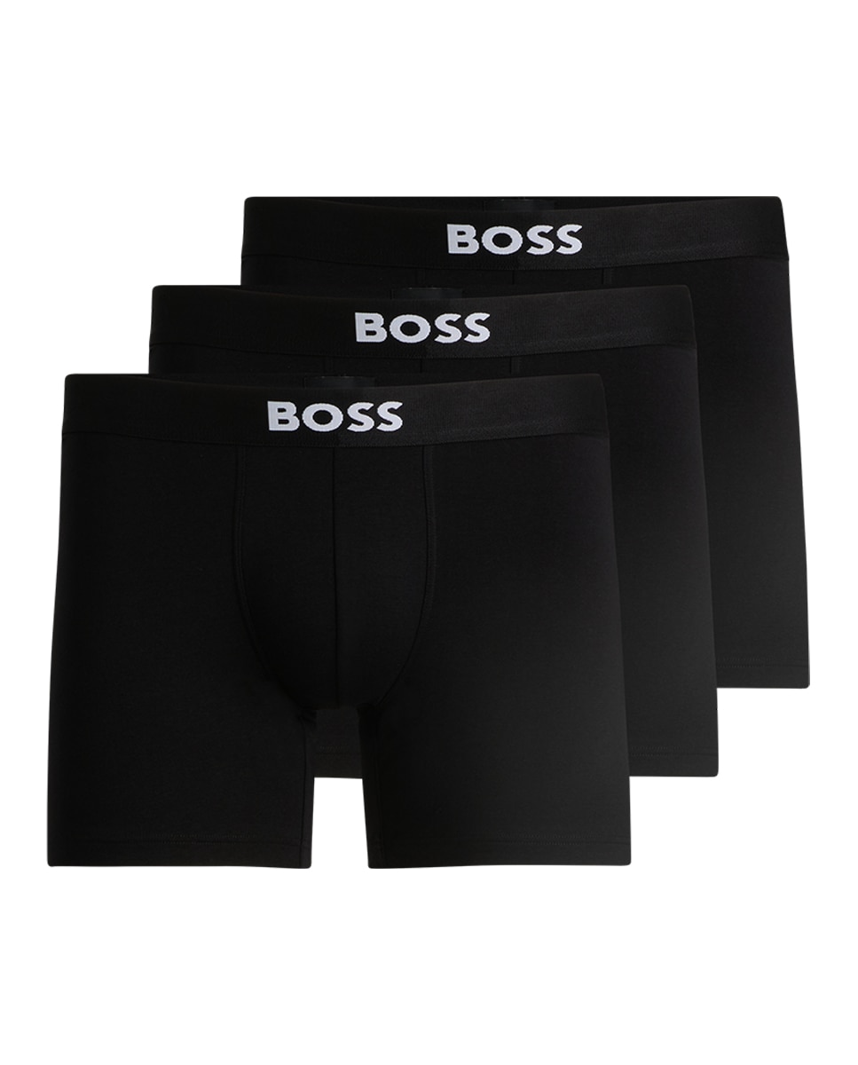 Imagen 5 de Pack de tres bóxer en algodón - Boss - Negro Negro