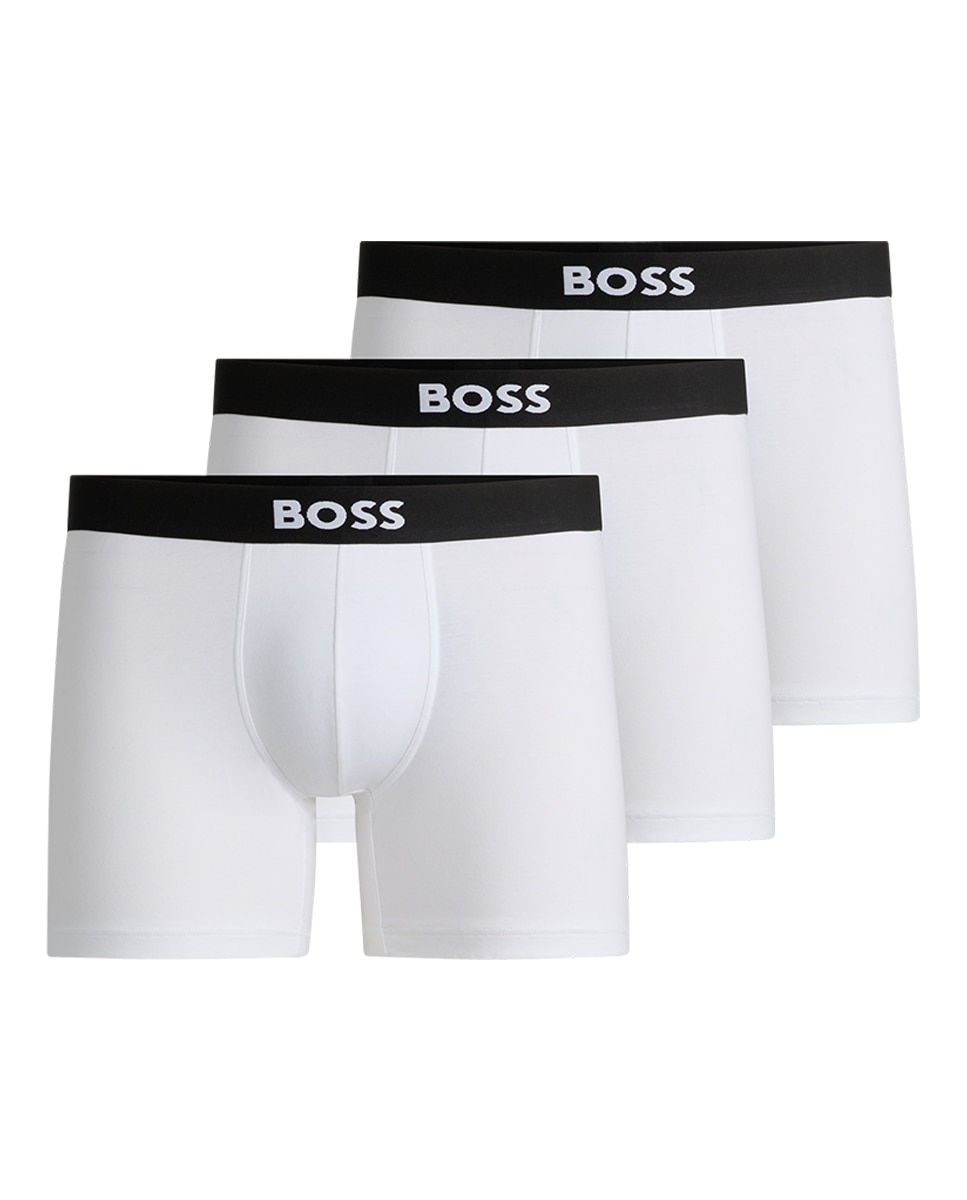 Pack de Três Boxers de Algodão Branco-6