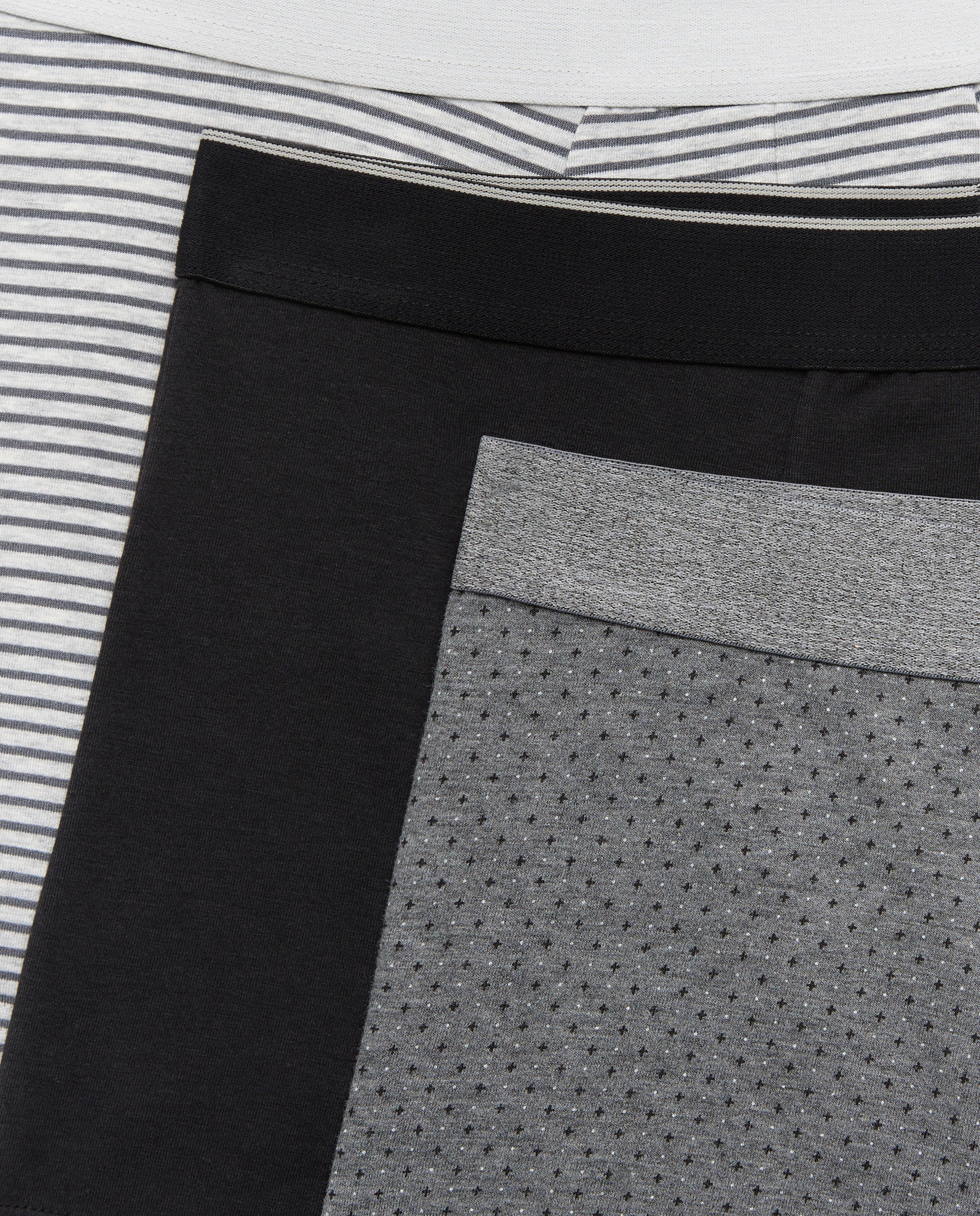 Pack de 3 Boxers de Malha com Fantasia Preto-3