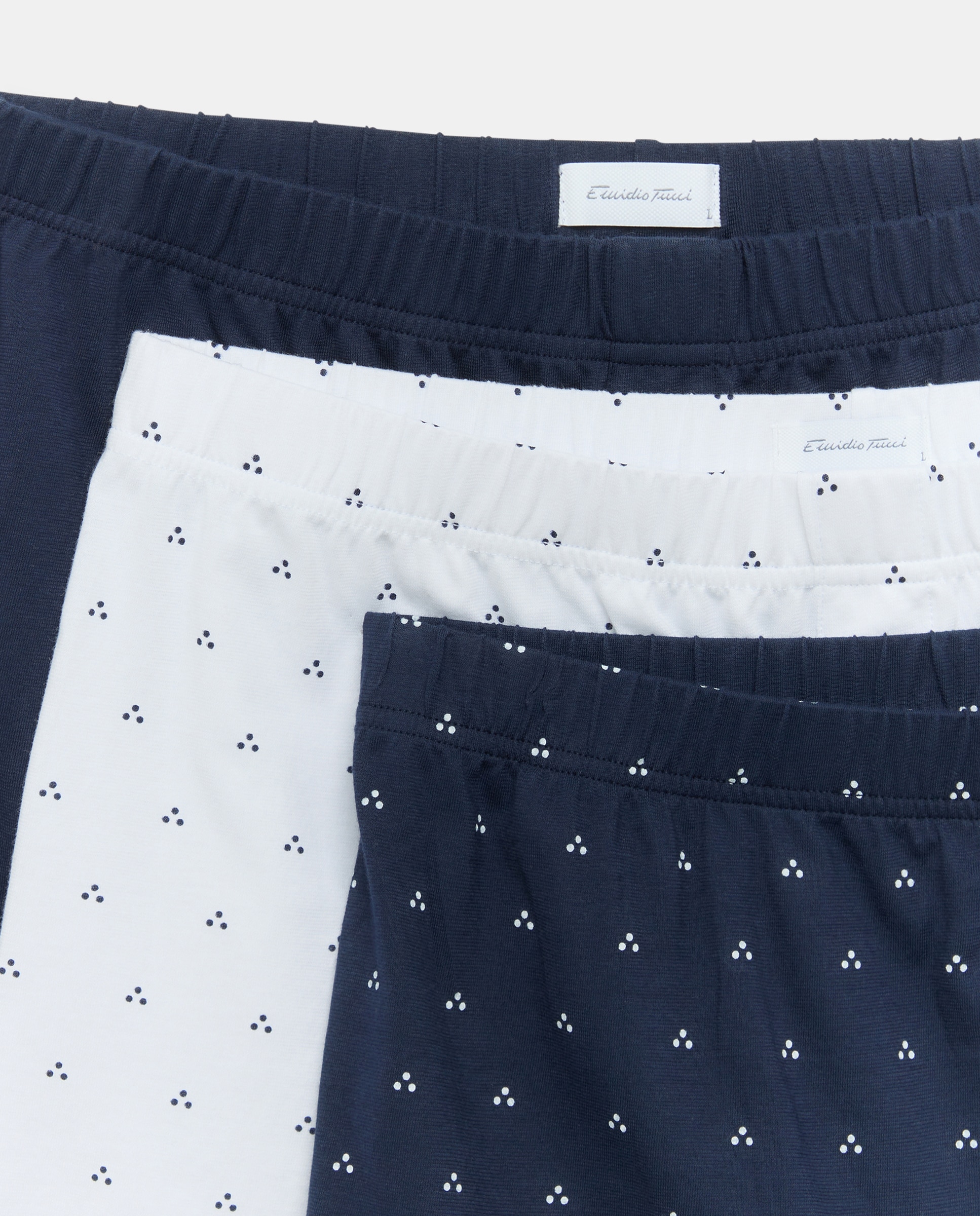 Pack de 3 Boxers de Malha Estampados Azul-marinho-3