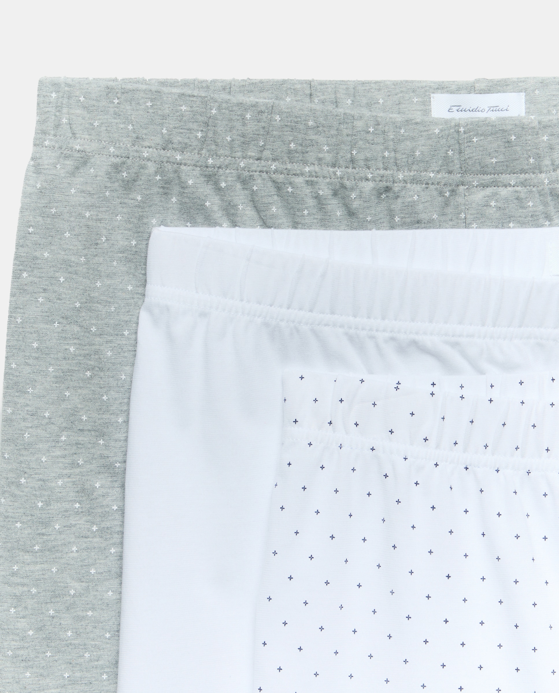 Pack de 3 Boxers de Malha Estampados 820 Cinzento Médio-3