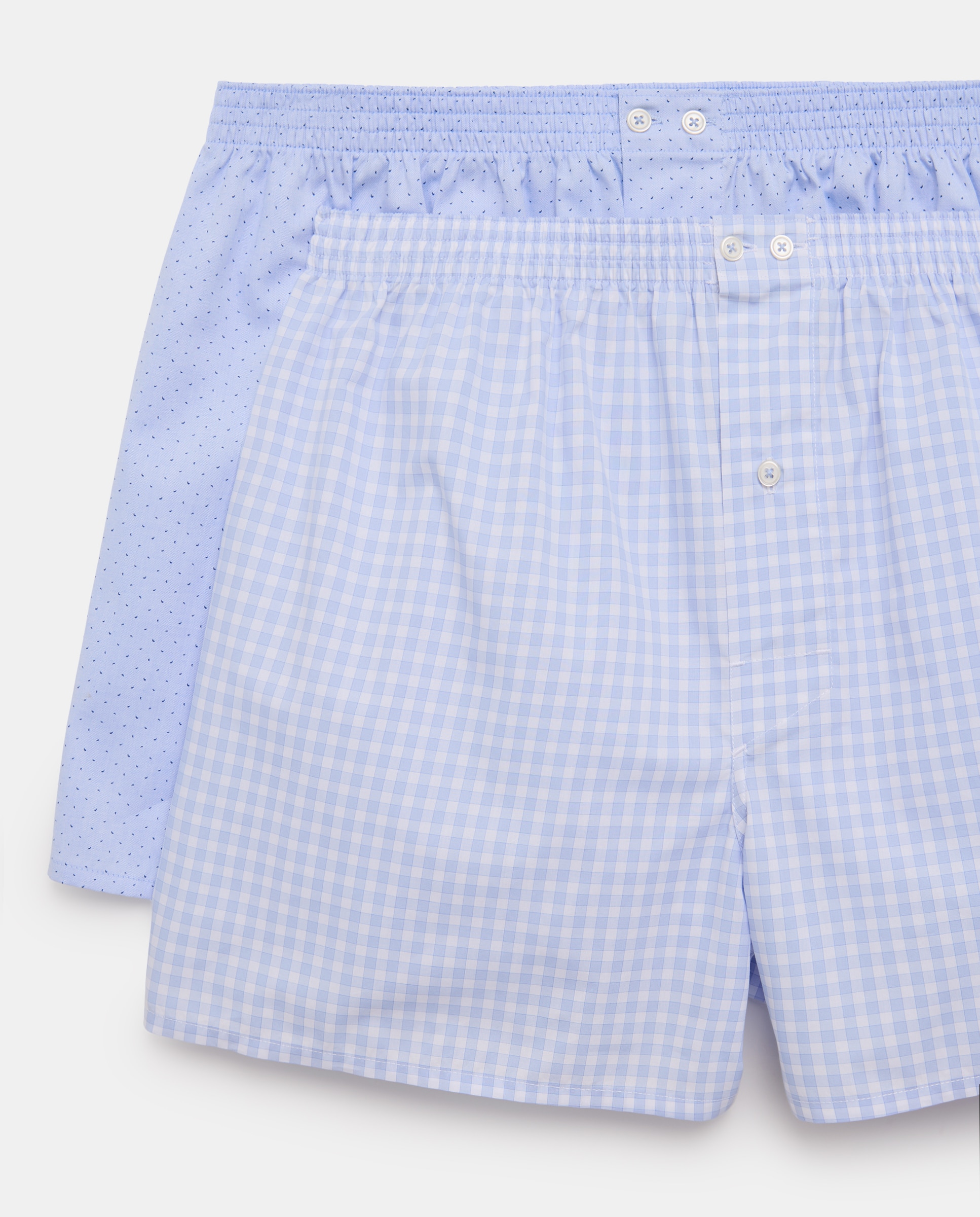 Pack de 2 Boxers de Tecido Estampados Azul-claro-3