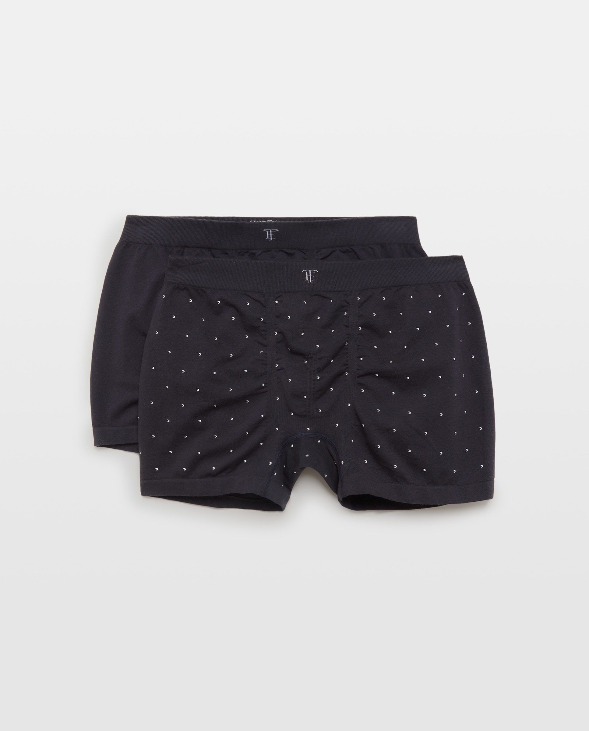 Imagen 0 de Pack 2 Boxers sin costuras estampado algodón/poliamida/elastano hombre Azul marino