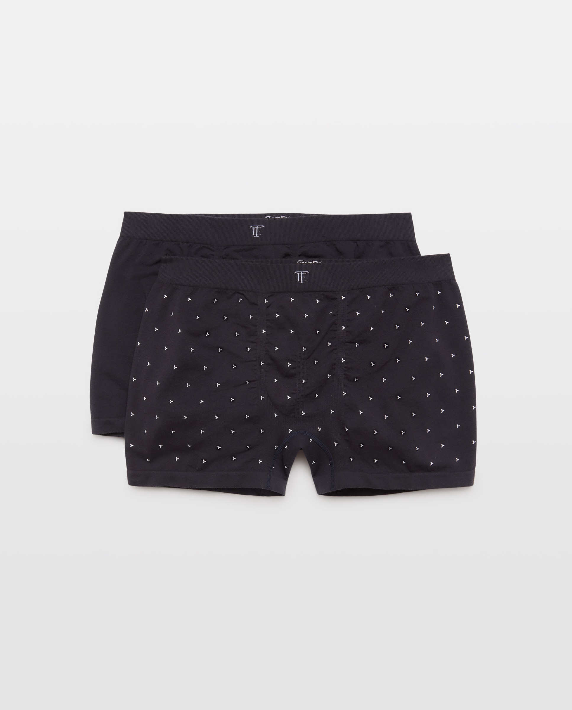 Imagen 0 de Pack 2 Boxers sin costuras estampado algodón/poliamida/elastano hombre Azul marino