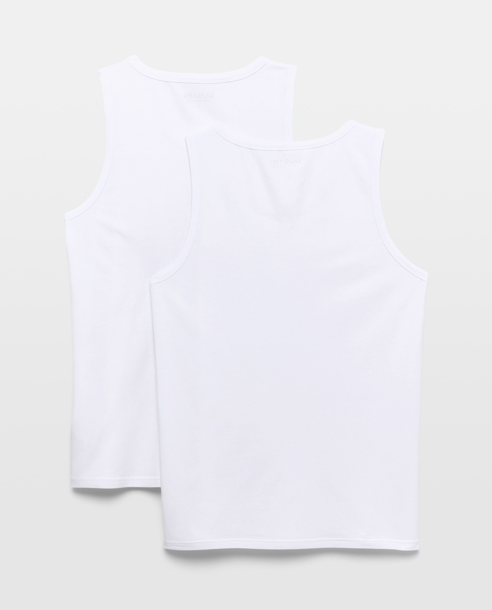 Imagen 2 de Pack de 2 camisetas interiores con tirantes lisas hombre - Dustin - Blanco Blanco