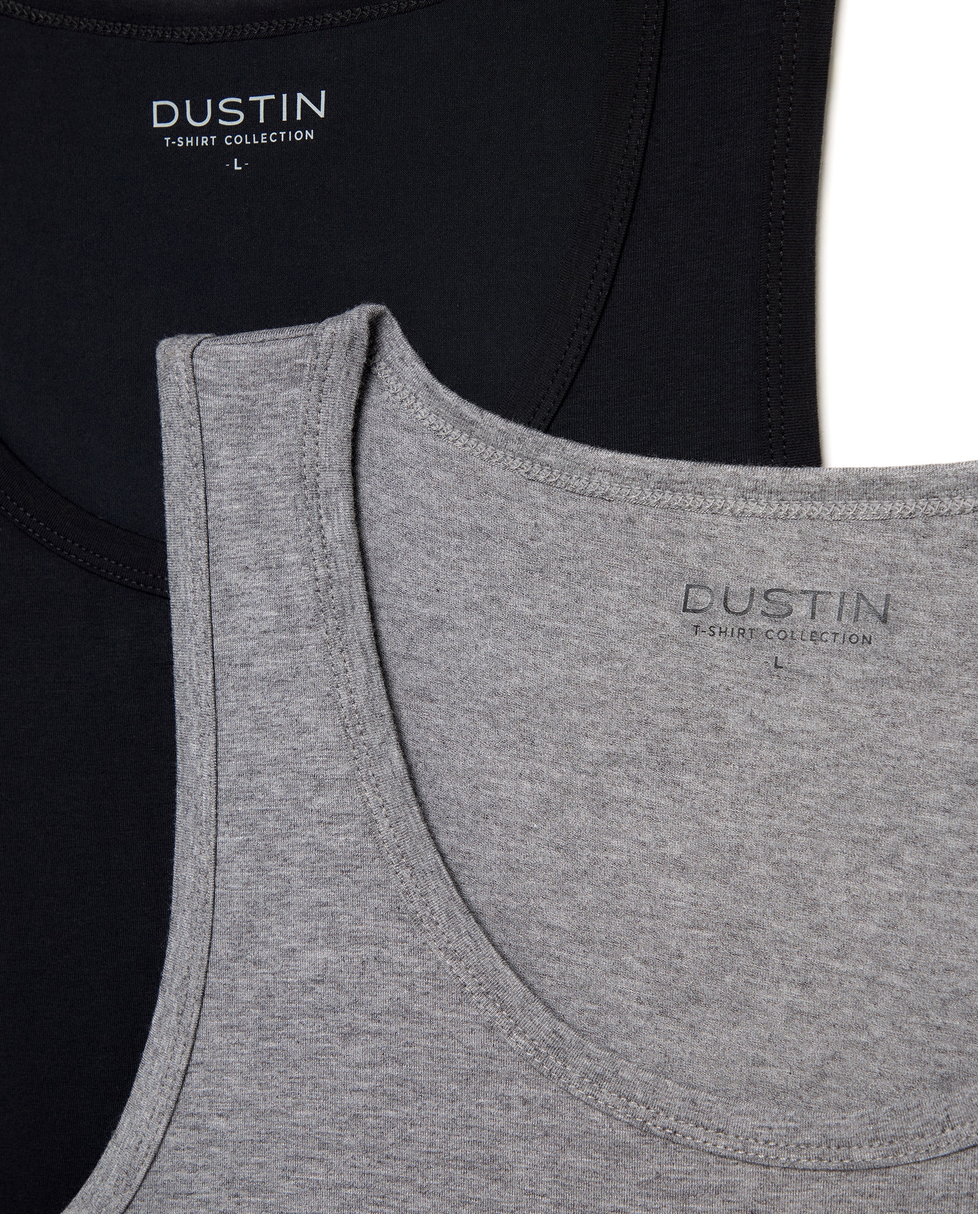 Imagen 3 de Pack de 2 camisetas interiores con tirantes lisas hombre - Dustin - Negro Negro