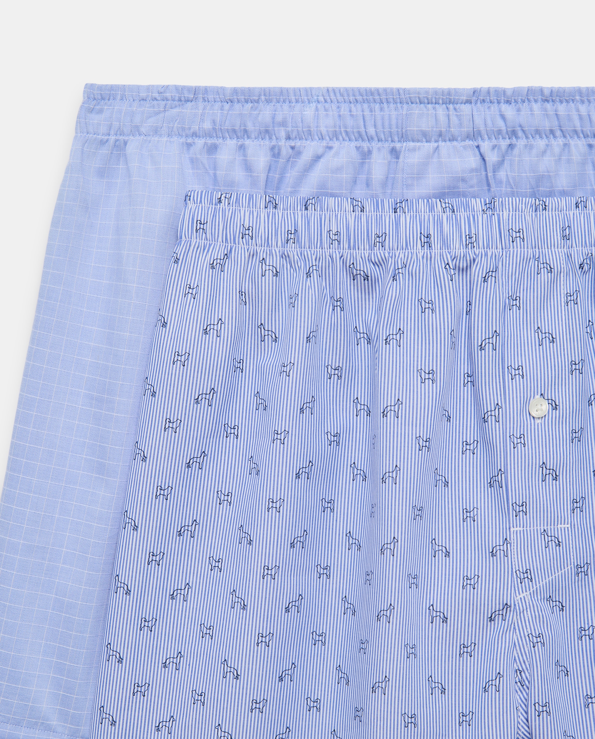 Pack de 2 Boxers em Tecido Azul-3