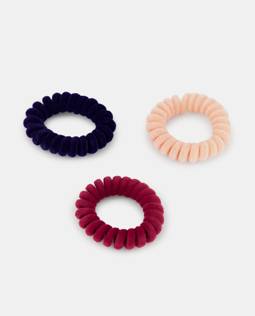 Pack de Elásticos de Veludo Multicolor-2