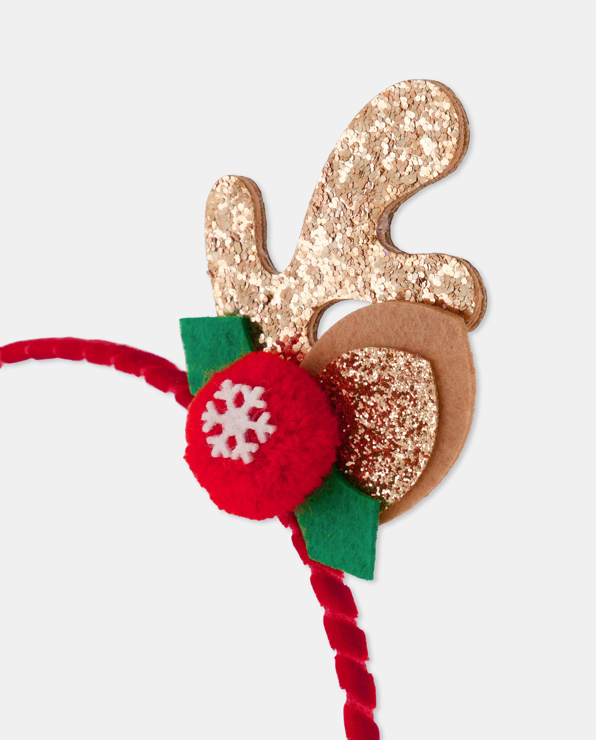 Bandolete com Motivo de Rena com Glitter Multicolor-2