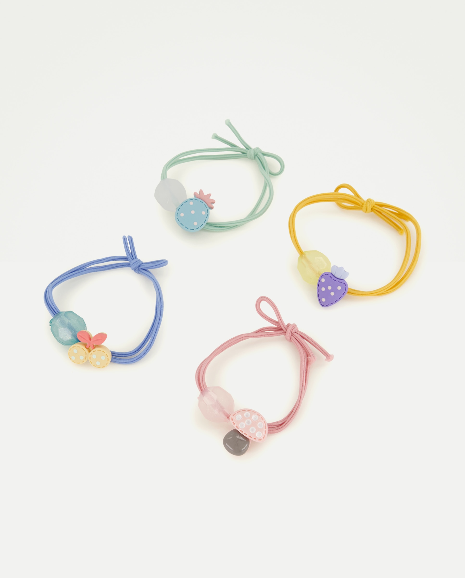 Pack de Elásticos com Fantasia de Frutas Kids El Corte Inglés Multicolor-1