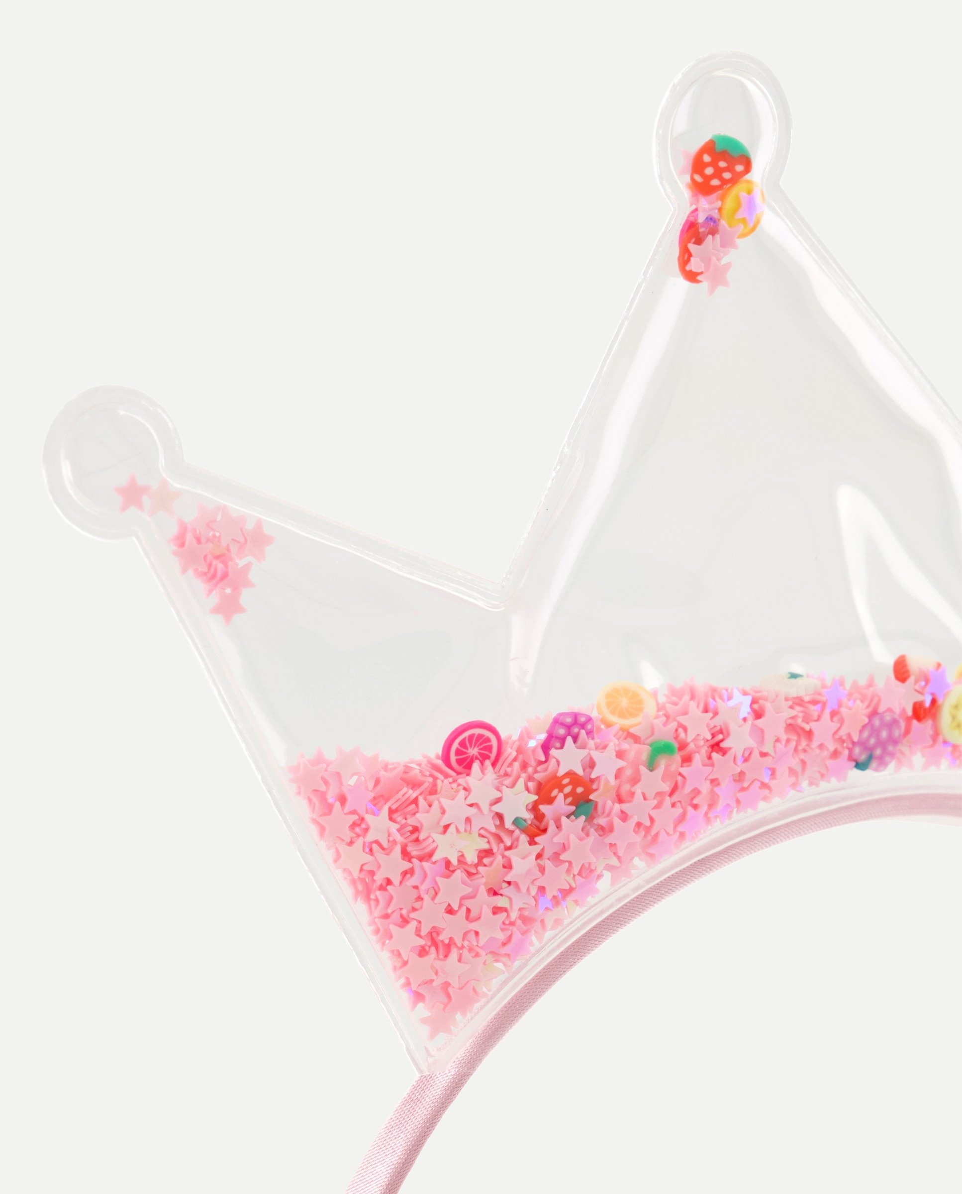 Bandolete com Fantasia de Coroa com Glitter 200 Rosa-2