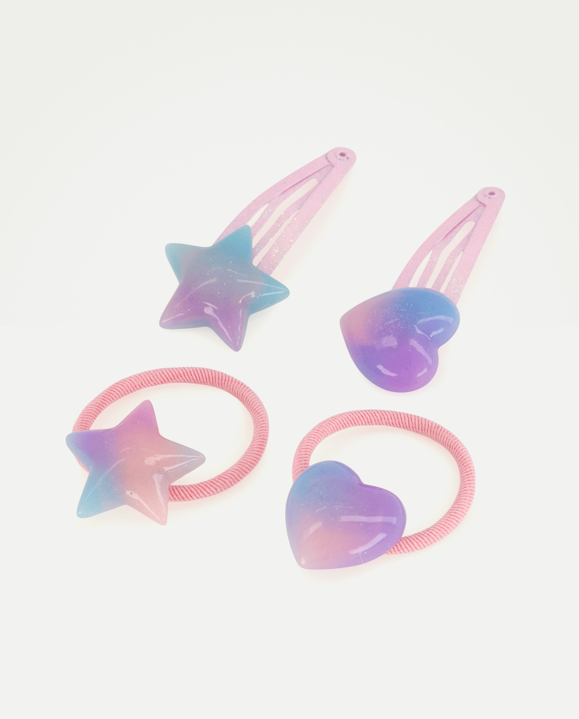 Pack de Babygrow e Elástico com Coração Multicolor-1