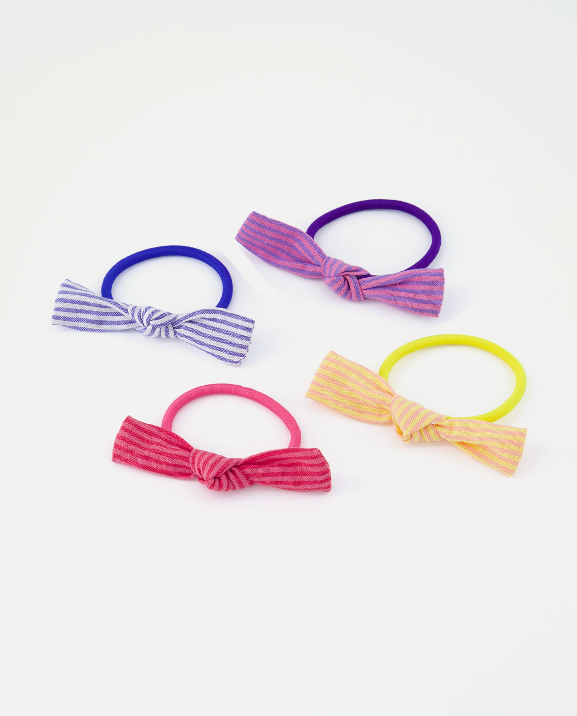Pack de coleteros lazos vichy de niña - Kids El Corte Inglés - Multicolor Multicolor-1