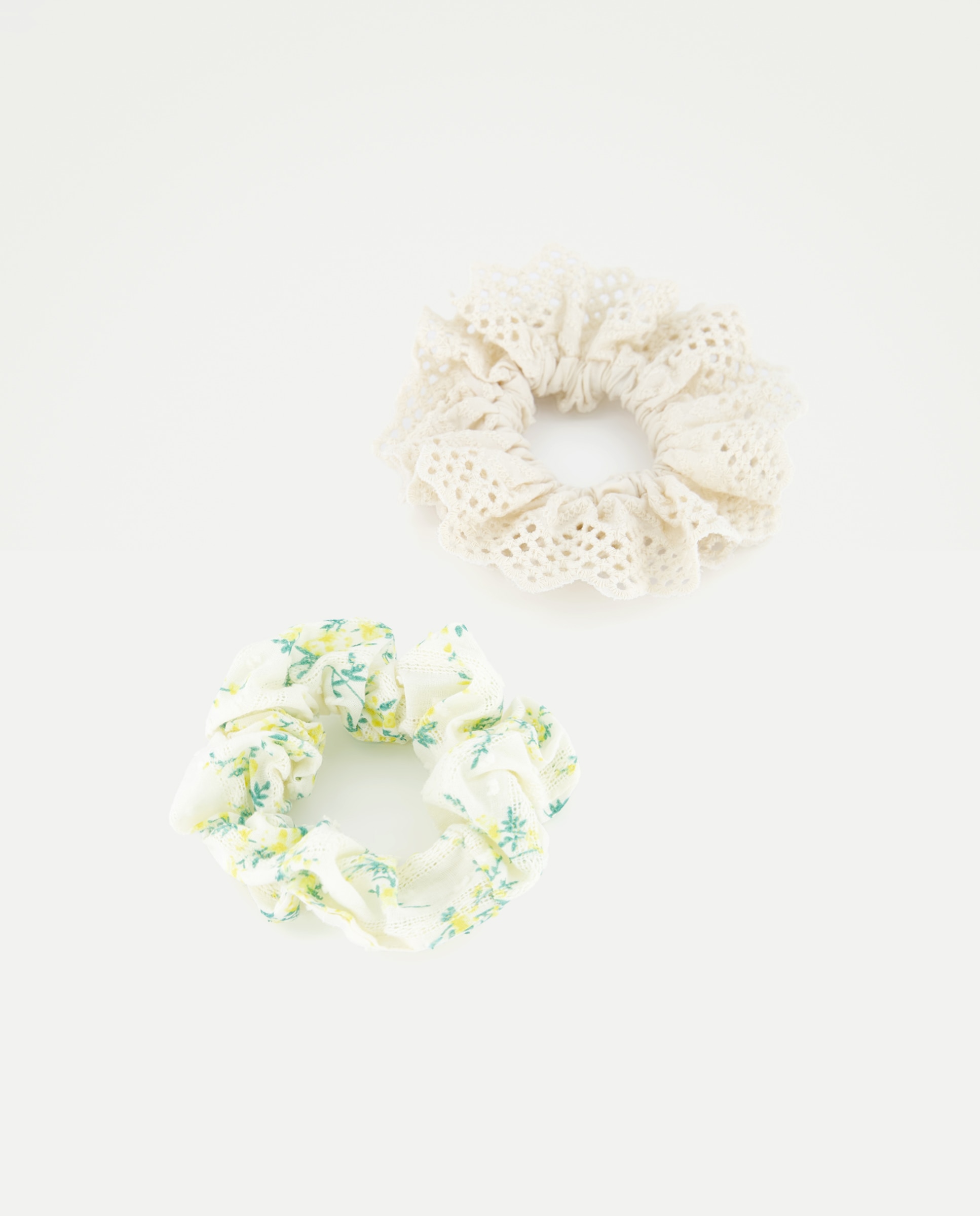 Imagem 0 de Pack de Elásticos com Flores - Amarelo