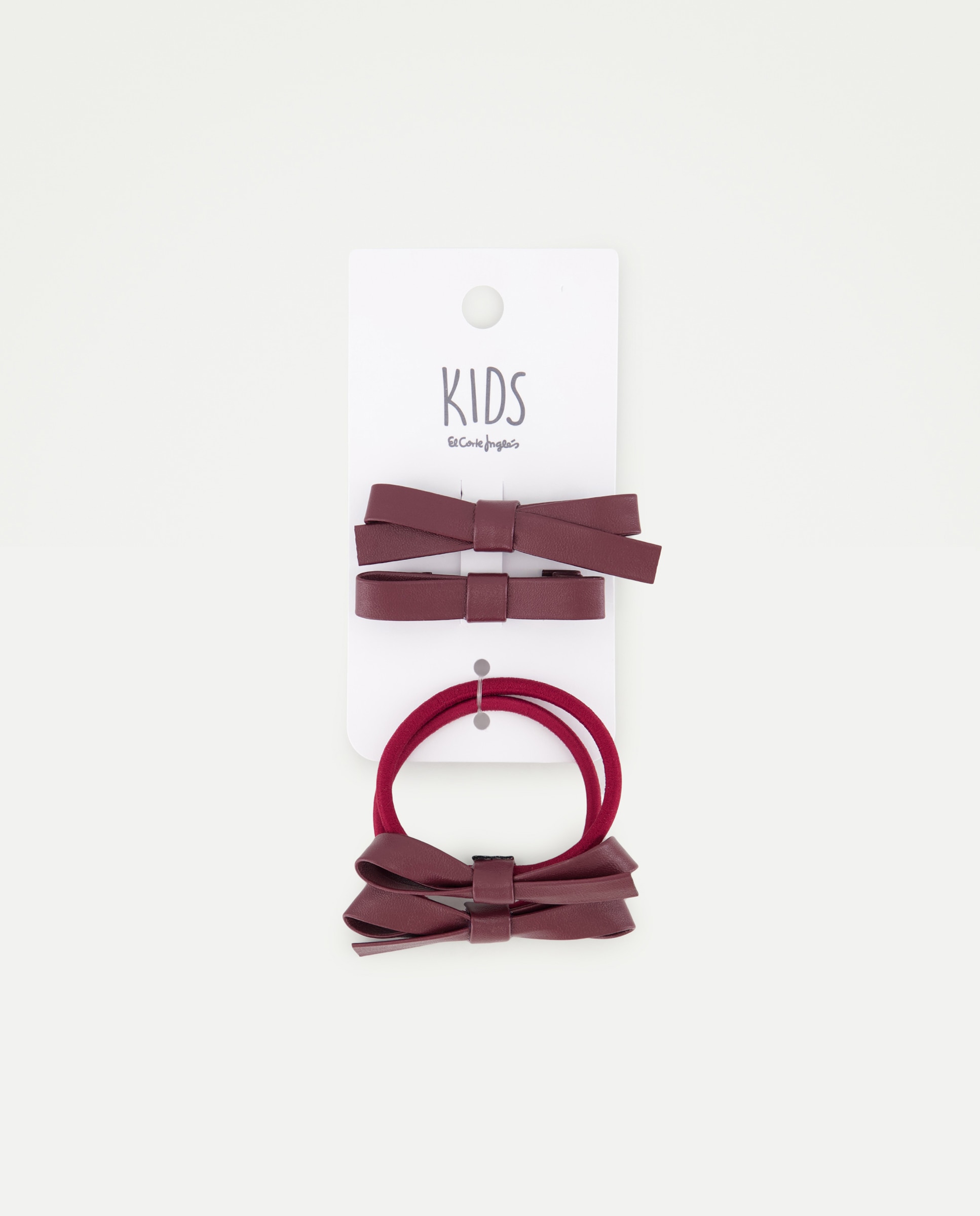 Pack gomas y ranitas lazo de niña - Kids El Corte Inglés - Burdeos Burdeos-1
