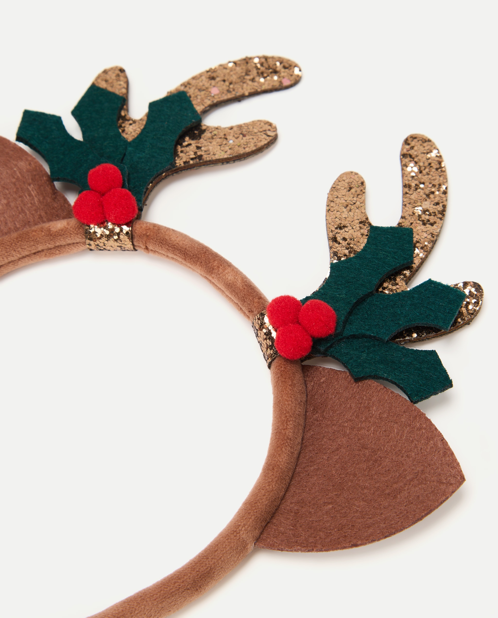 Diadema de Navidad de reno y muérdago de niña - Kids El Corte Inglés - Marrón Marrón-2