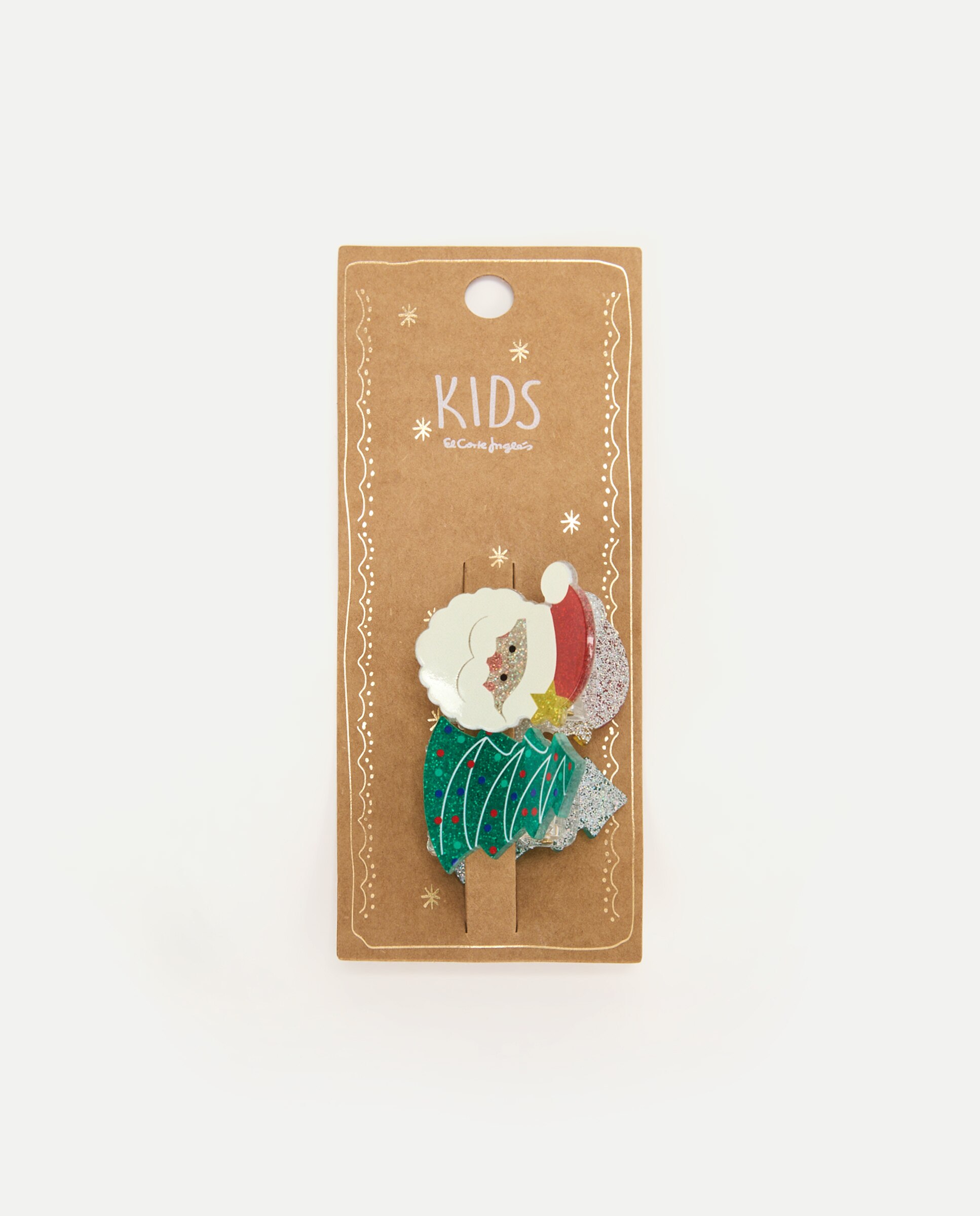 Pack de dos pinzas Navidad de niña - Kids El Corte Inglés - Multicolor Multicolor-2
