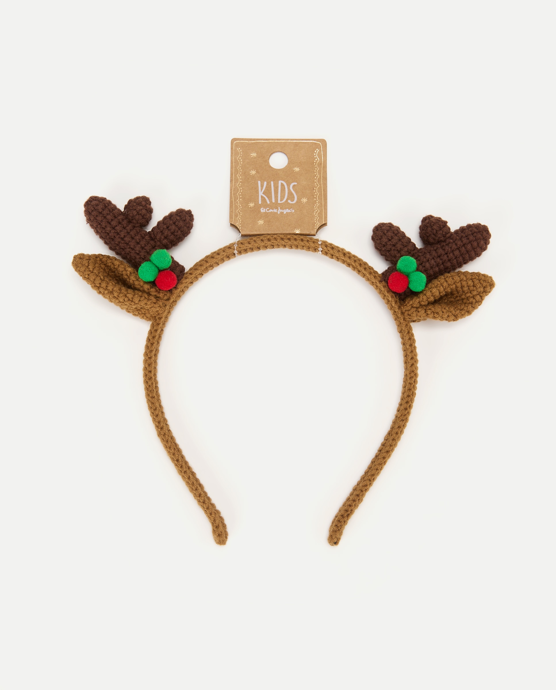 Diadema crochet reno de niña - Kids El Corte Inglés - Marrón Marrón-3