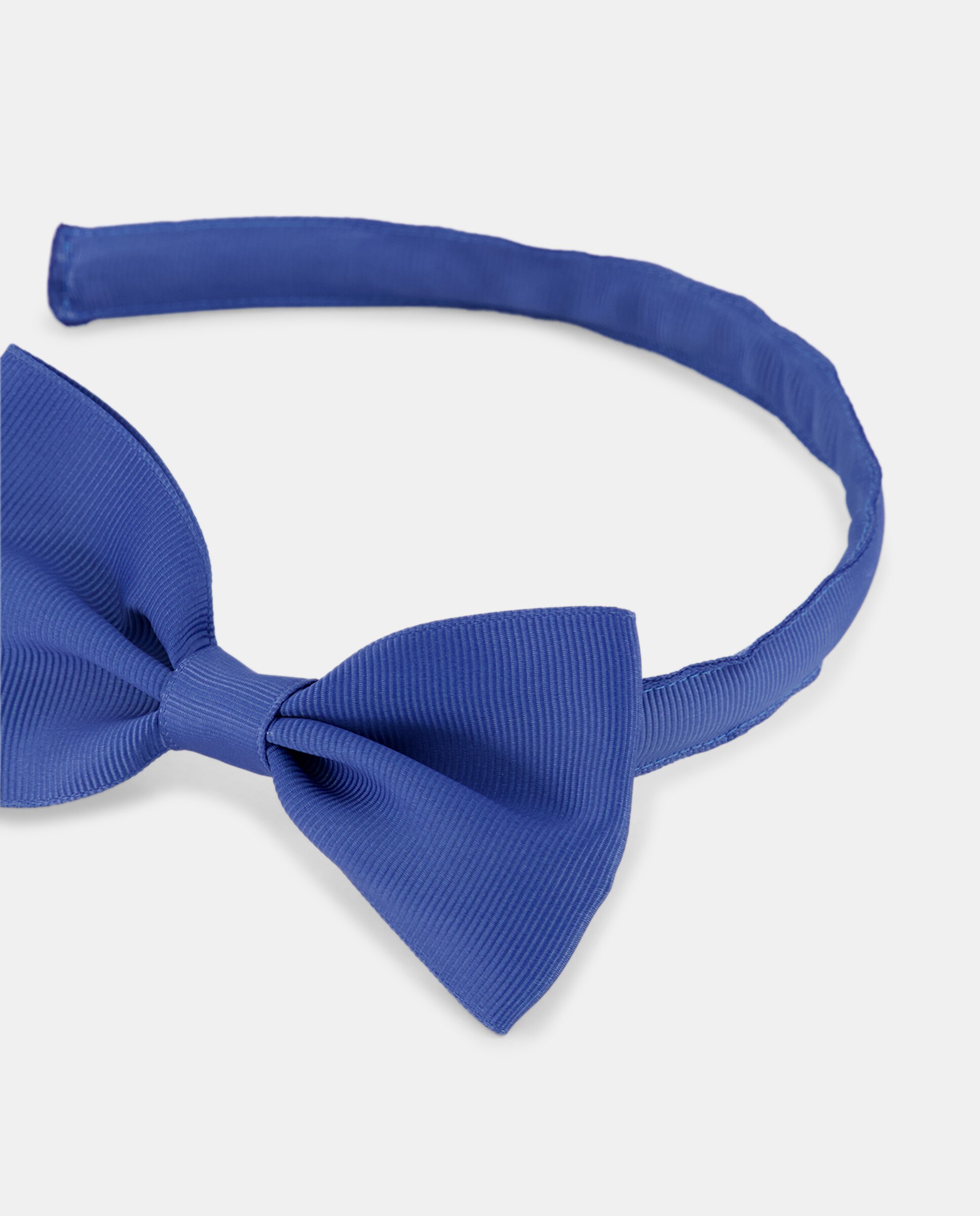 Diadema de niña con lazo de grosgrain - Kids El Corte Inglés - Azul Azul-2