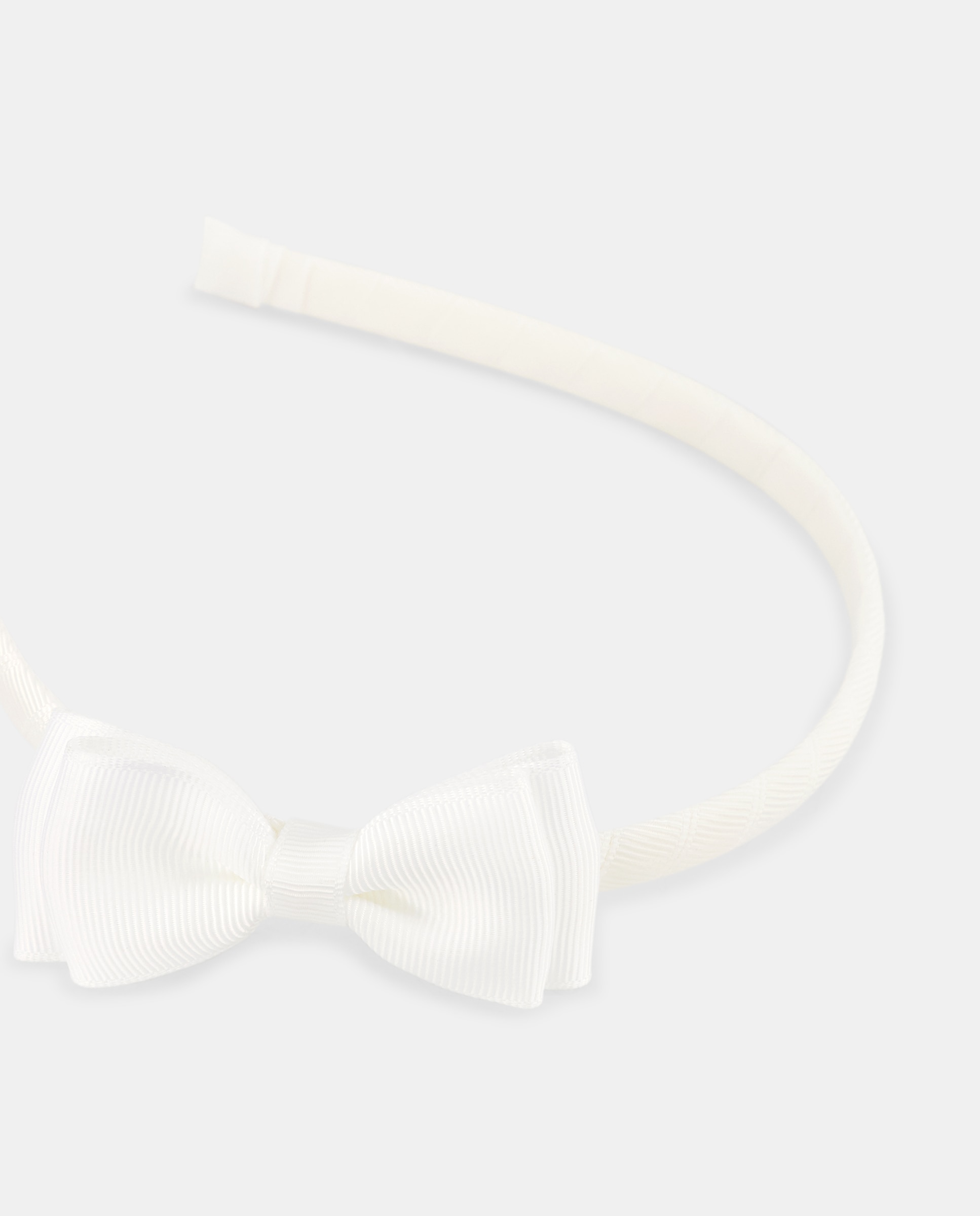 Bandolete com Laço Duplo de Grosgrain Branco-2