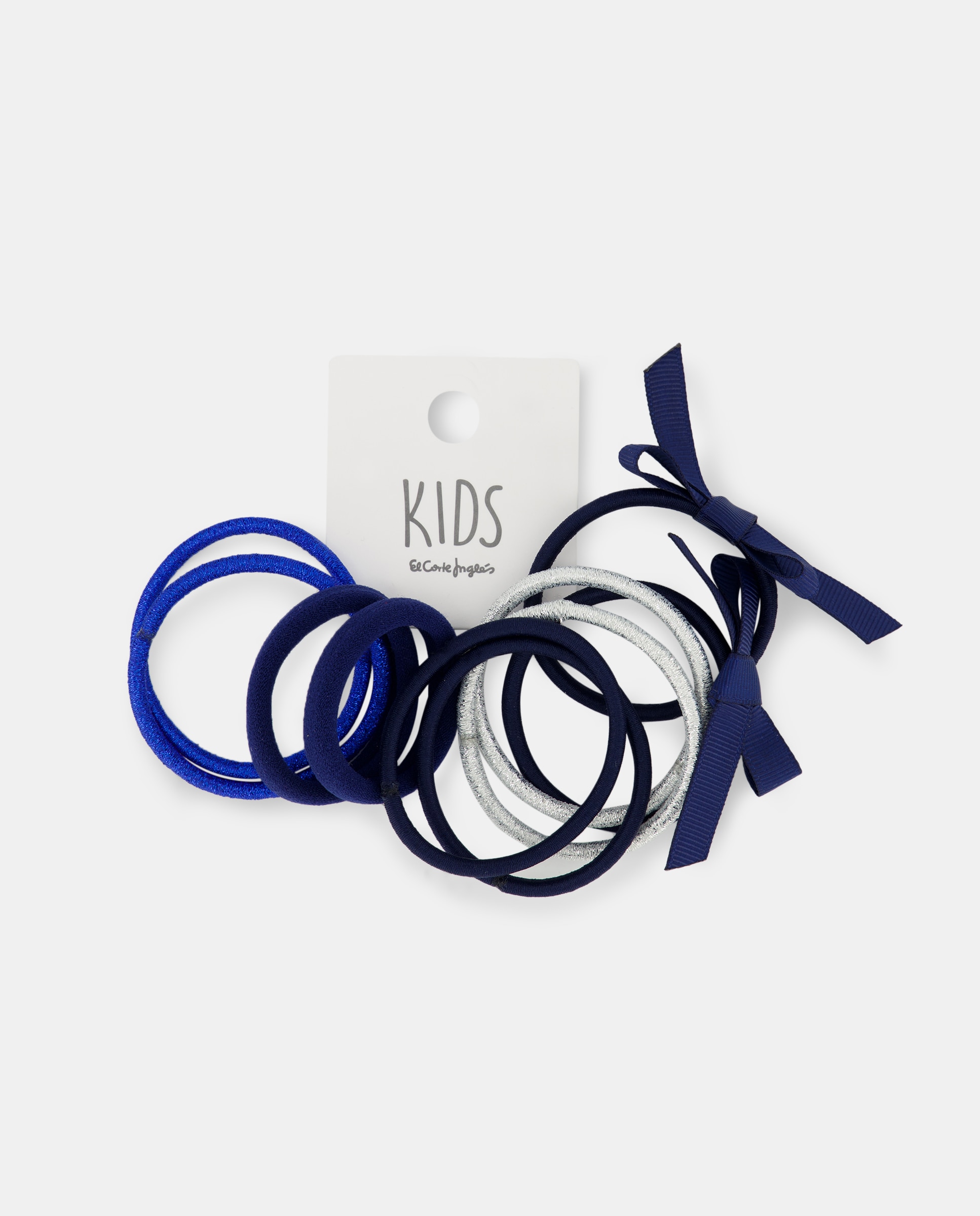 Pack de Elásticos Lisos e Estampados Kids El Corte Inglés Azul-marinho-1