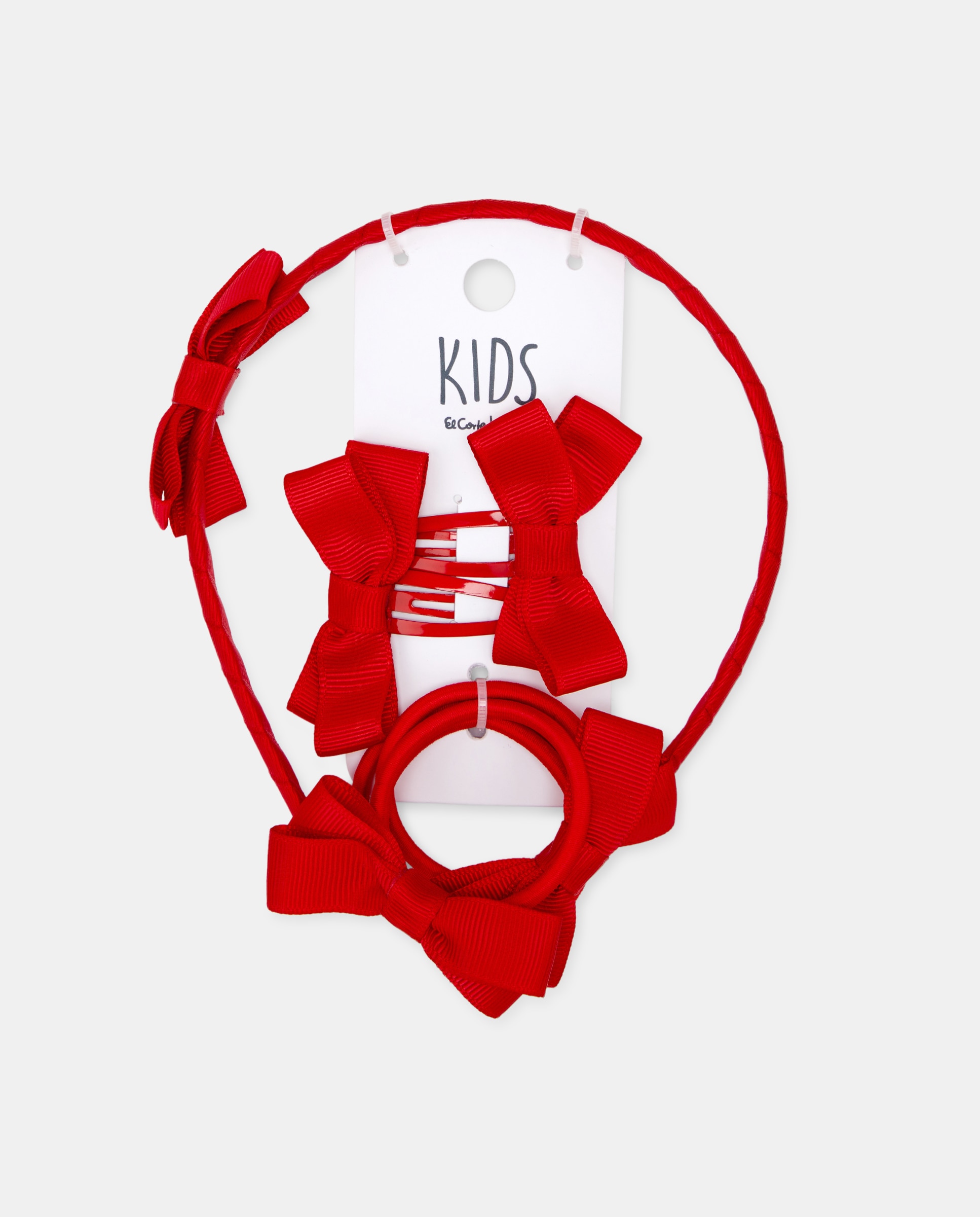 Imagen 1 de Pack de accesorios para el pelo para niña 600 Rojo