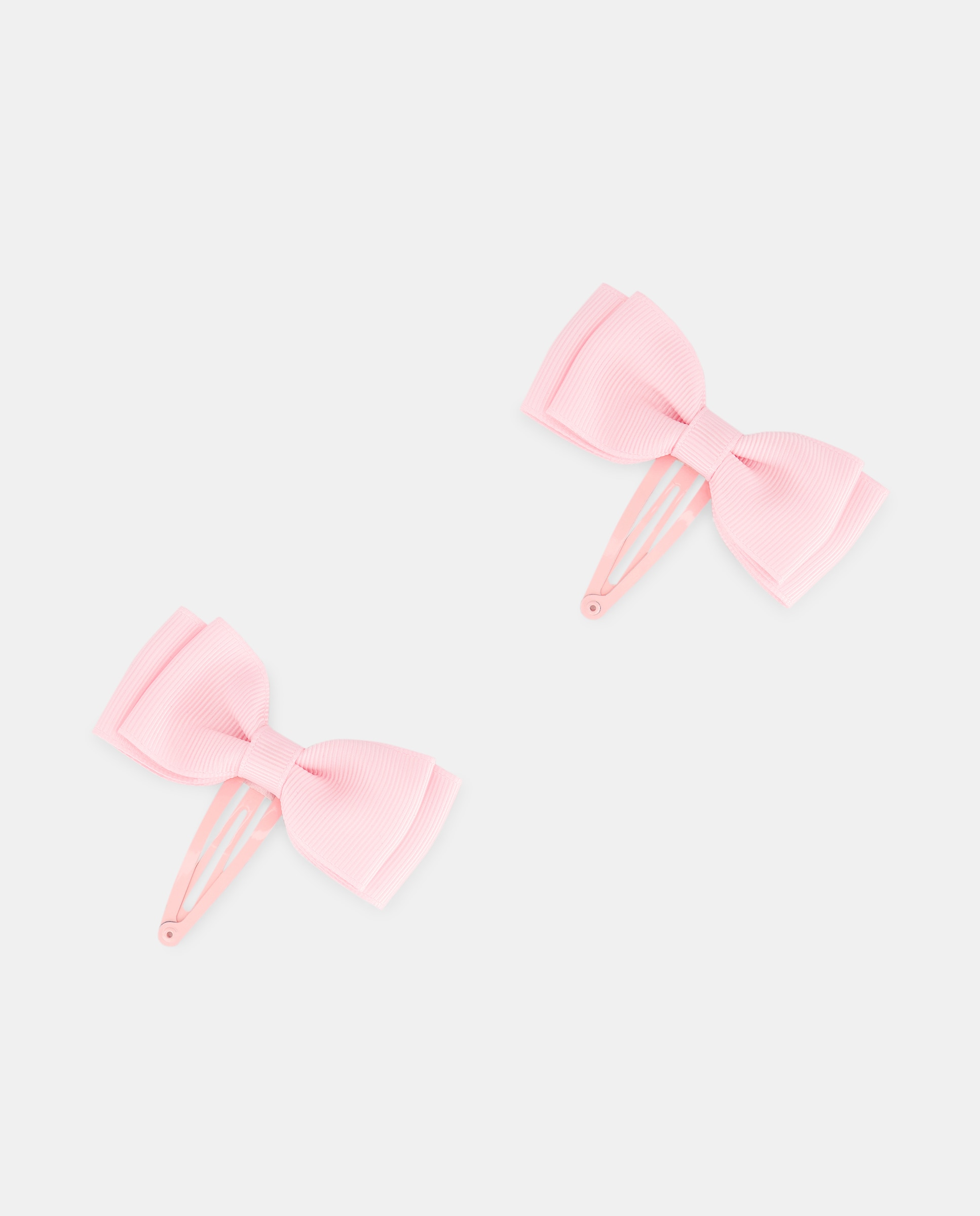 Pack de dos horquillas de niña con lazo de grosgrain - Kids El Corte Inglés - Rosa Rosa-1