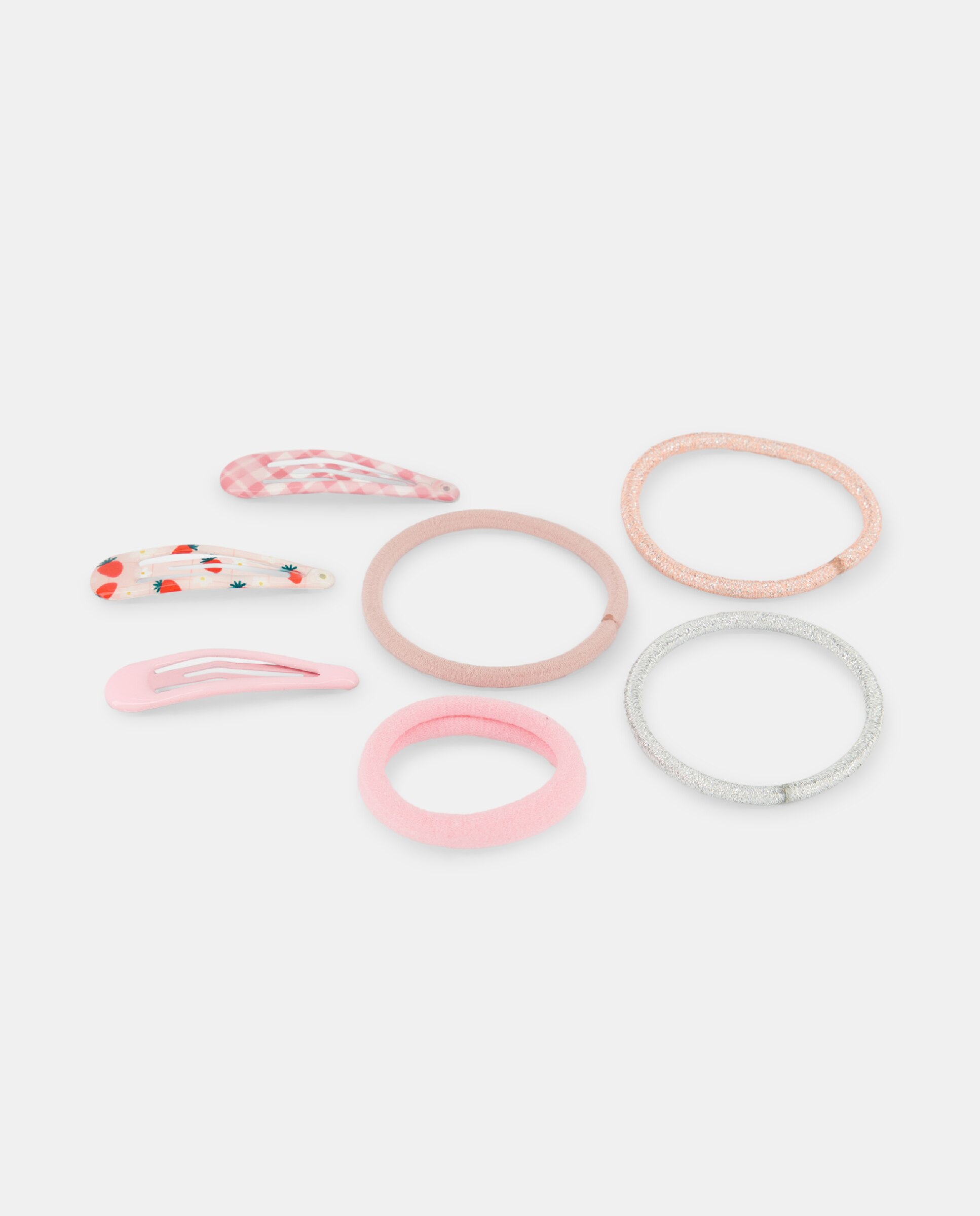 Pack de niña de horquillas y gomas estampados - Kids El Corte Inglés - Rosa Rosa-2