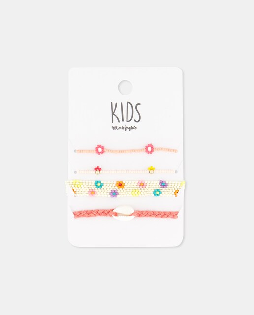 Imagem 0 de Pack de Pulseiras Lisas com Bolinhas