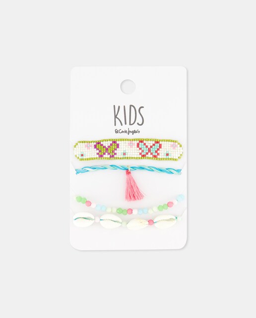 Imagem 0 de Pack de Pulseiras Lisas com Bolinhas