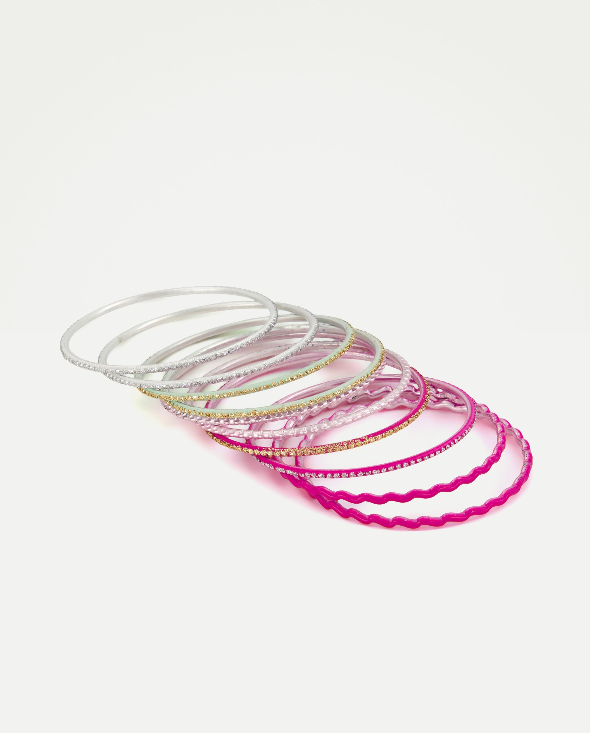 Imagem 0 de Conjunto de Pulseiras Bangle - Rosa
