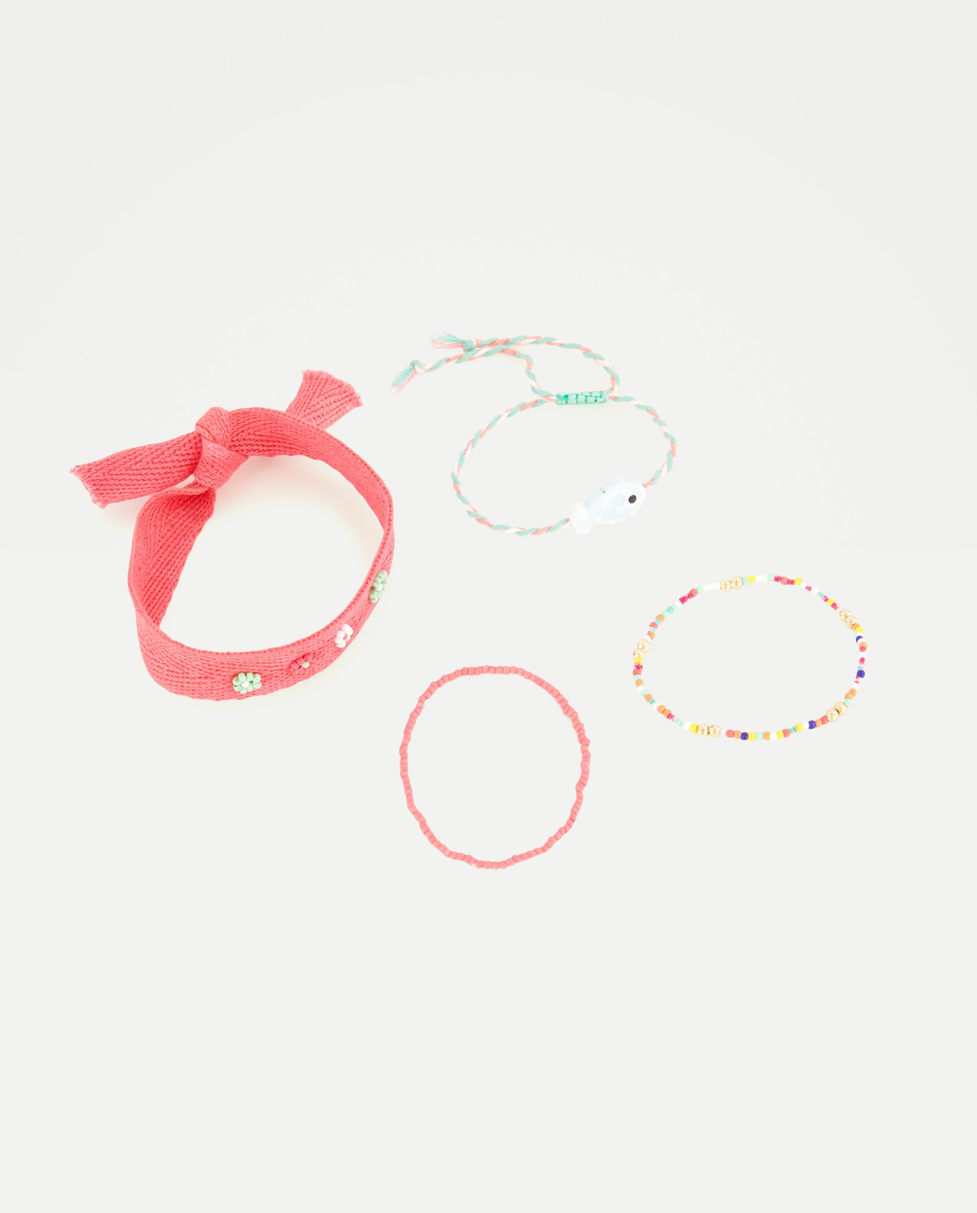 Conjunto de Pulseiras com Contas Multicolor-2