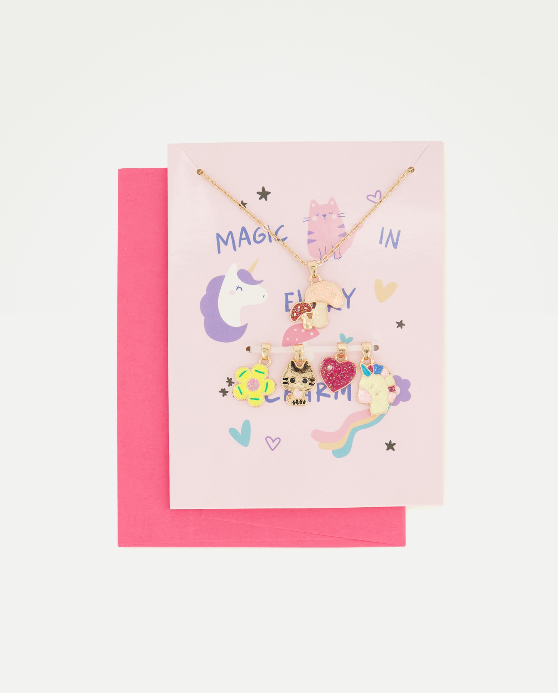 Conjunto de Colar com Várias Contas Multicolor-1