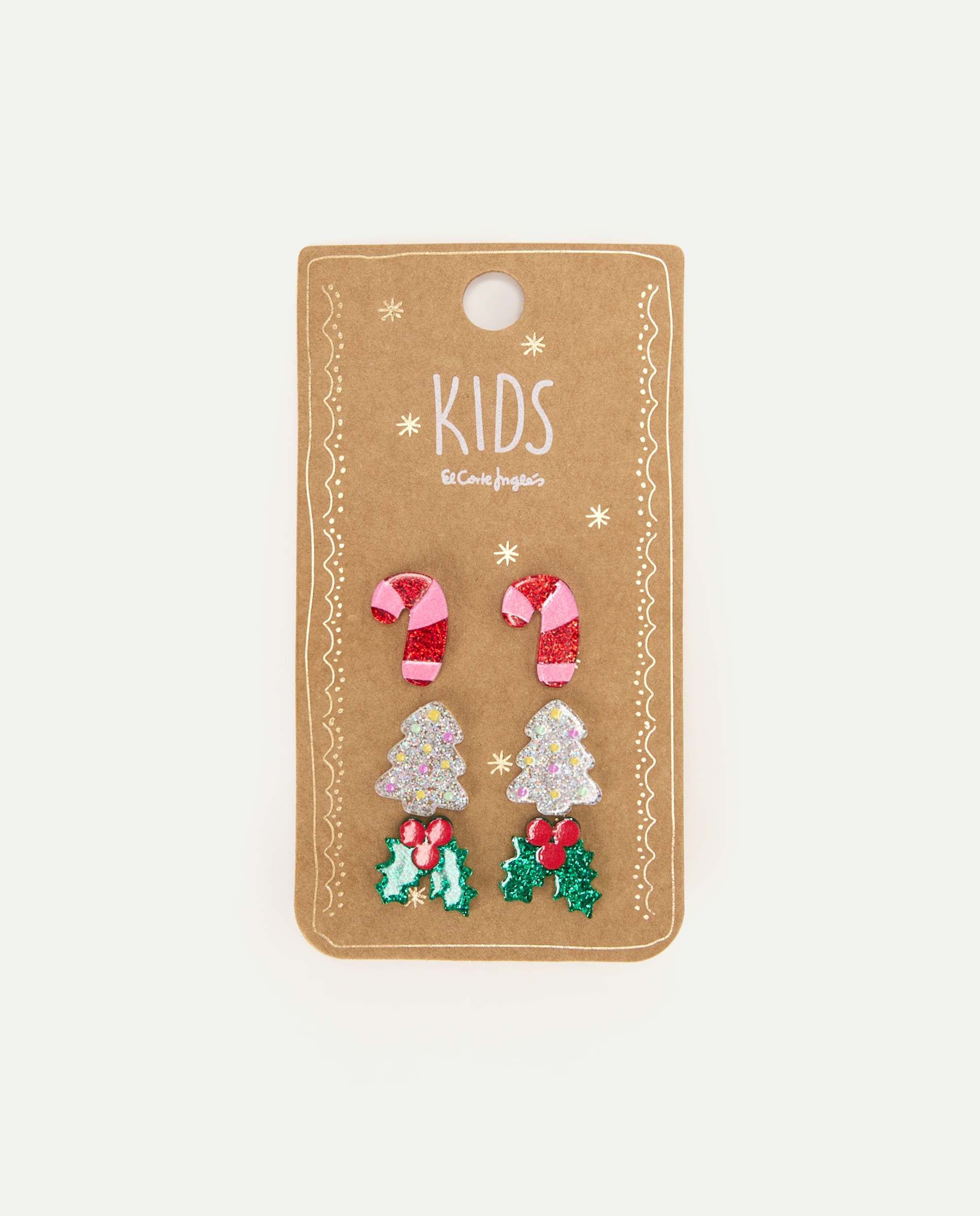 Brincos de Figuras de Natal Multicolor-2