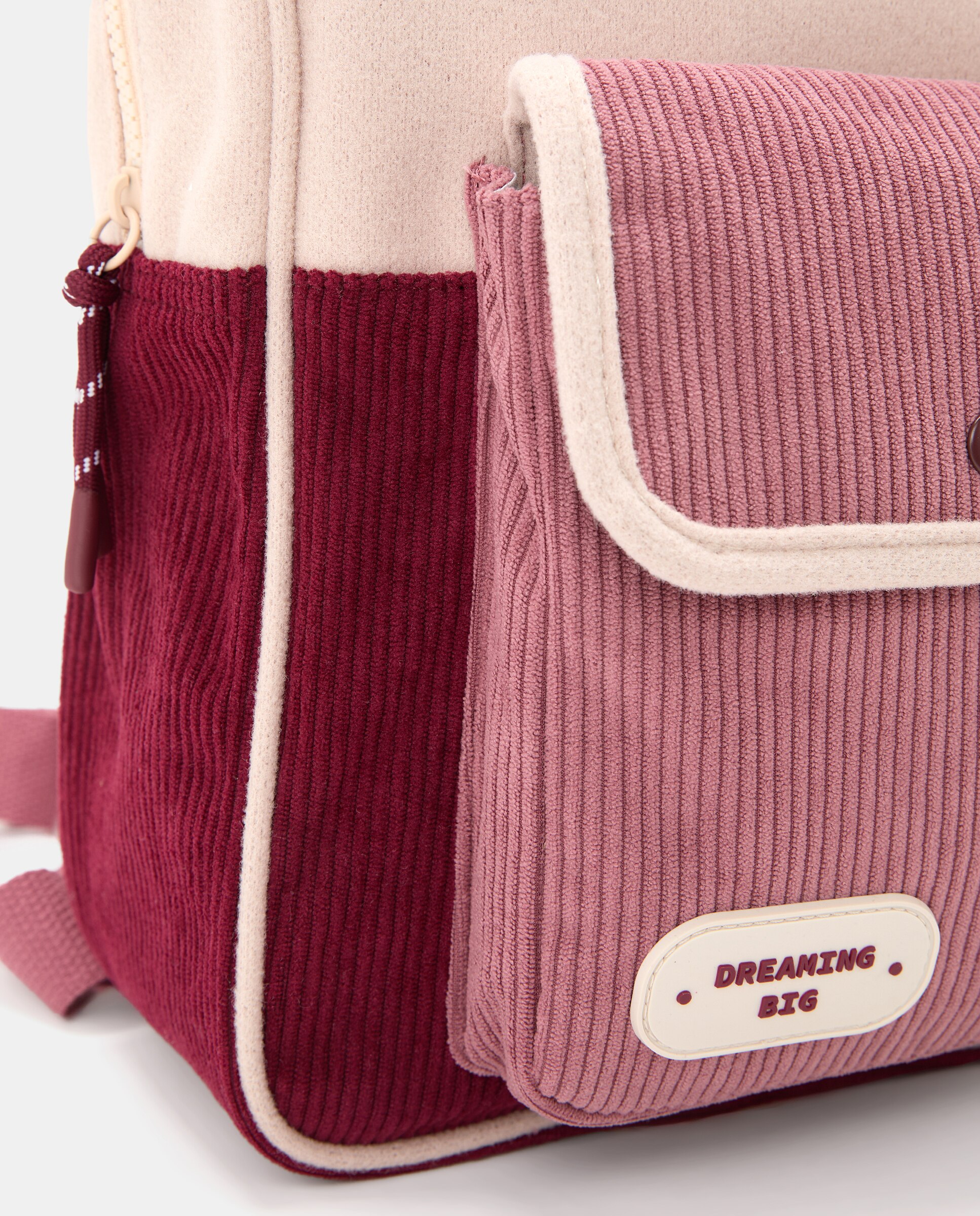 Mochila Lisa com Color Block 200 Rosa-3