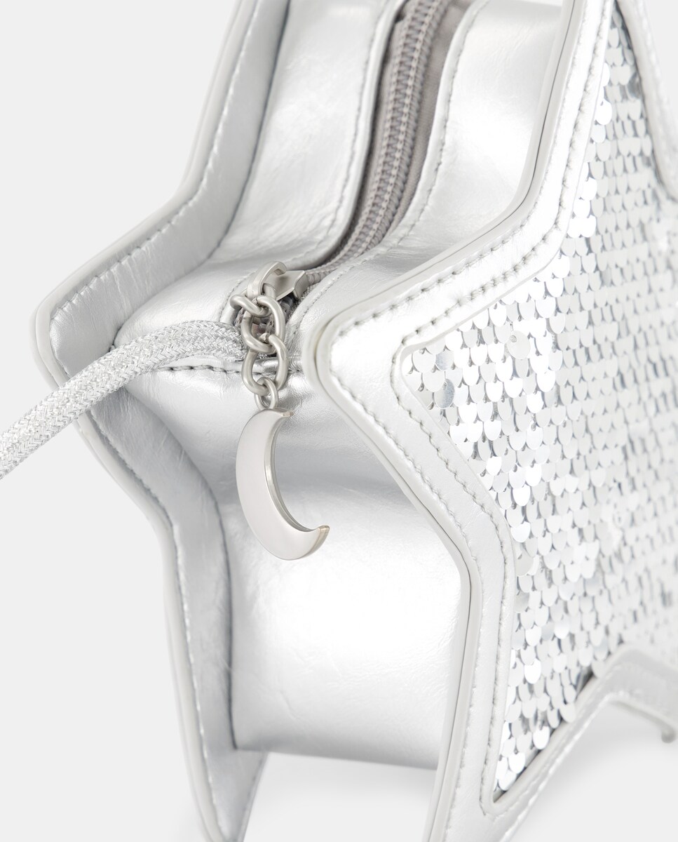 Mala com Fantasia de Estrela com Glitter Prata-3