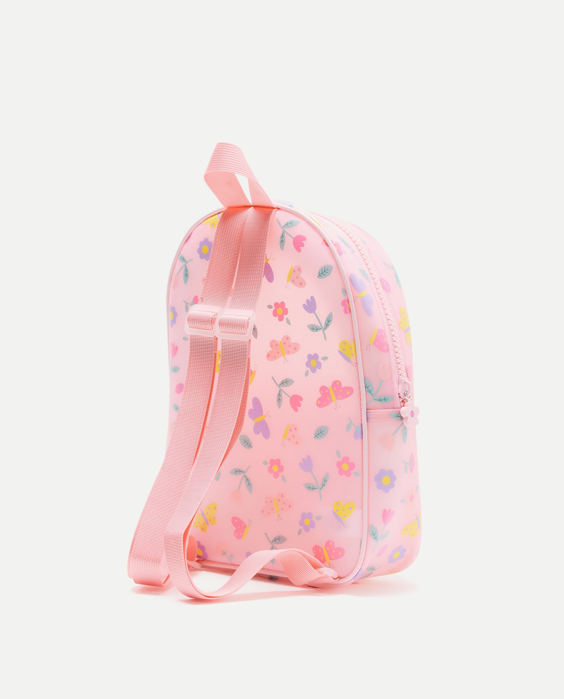 Mala Tipo Mochila com Fantasia Floral Multicolor-2