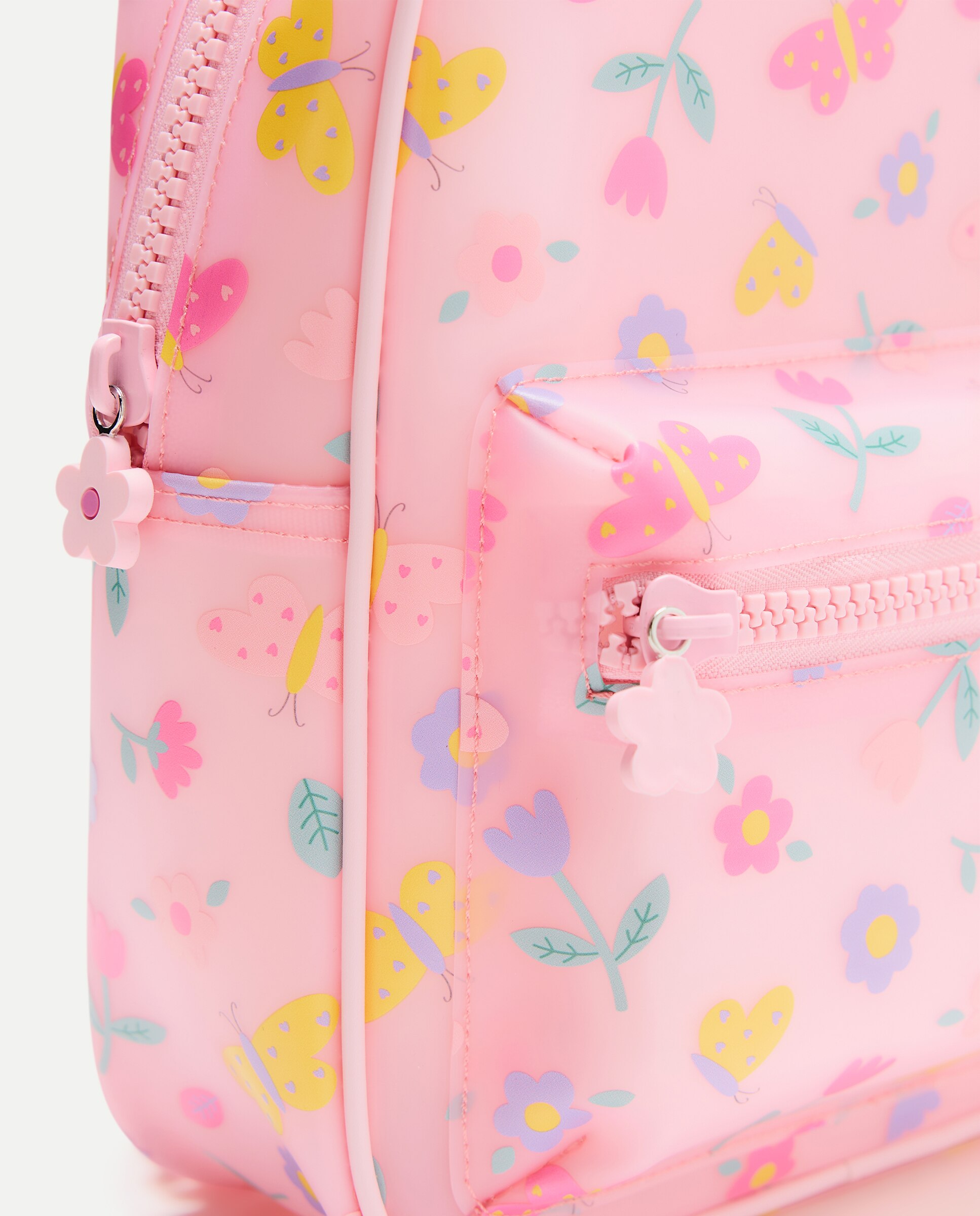 Mala Tipo Mochila com Fantasia Floral Multicolor-3