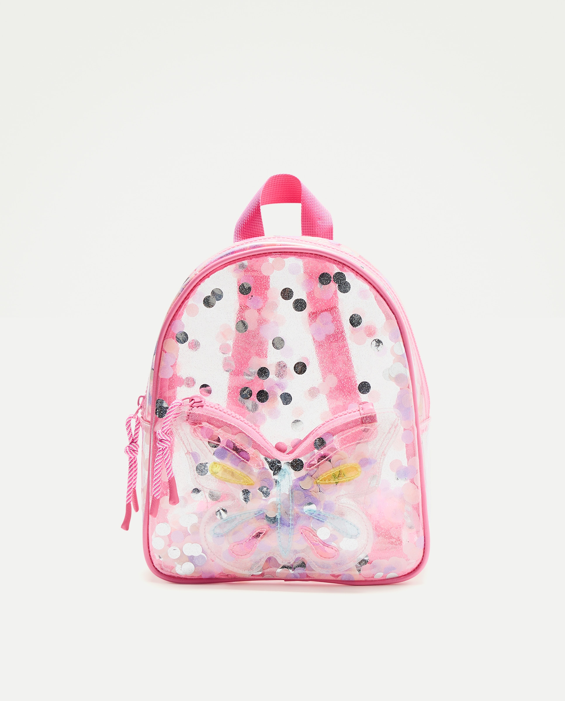 Mala Tipo Mochila com Fantasia de Borboleta Multicolor-1