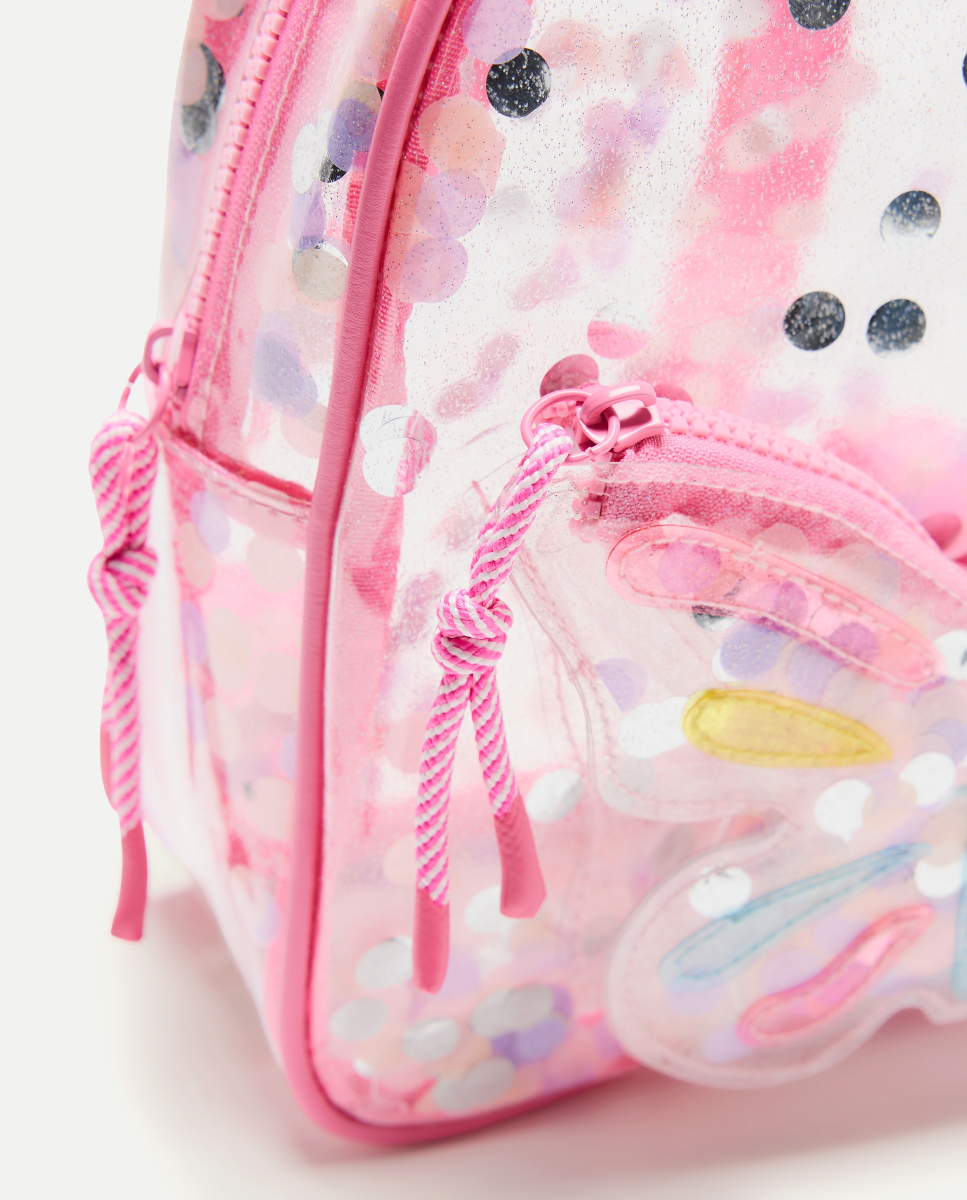 Mala Tipo Mochila com Fantasia de Borboleta Multicolor-3