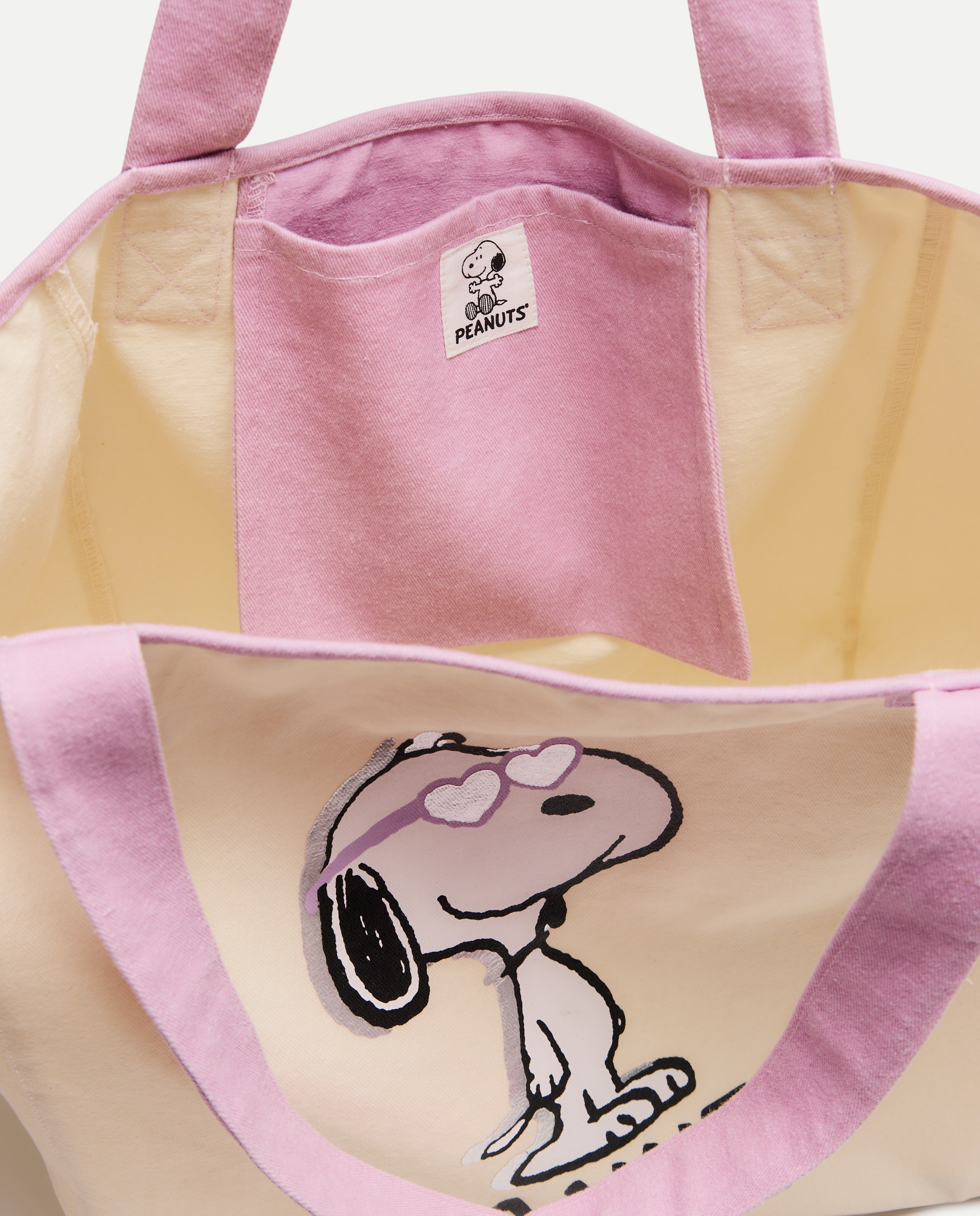 Mala Tipo Tote Snoopy 310 Amarelo Claro-3
