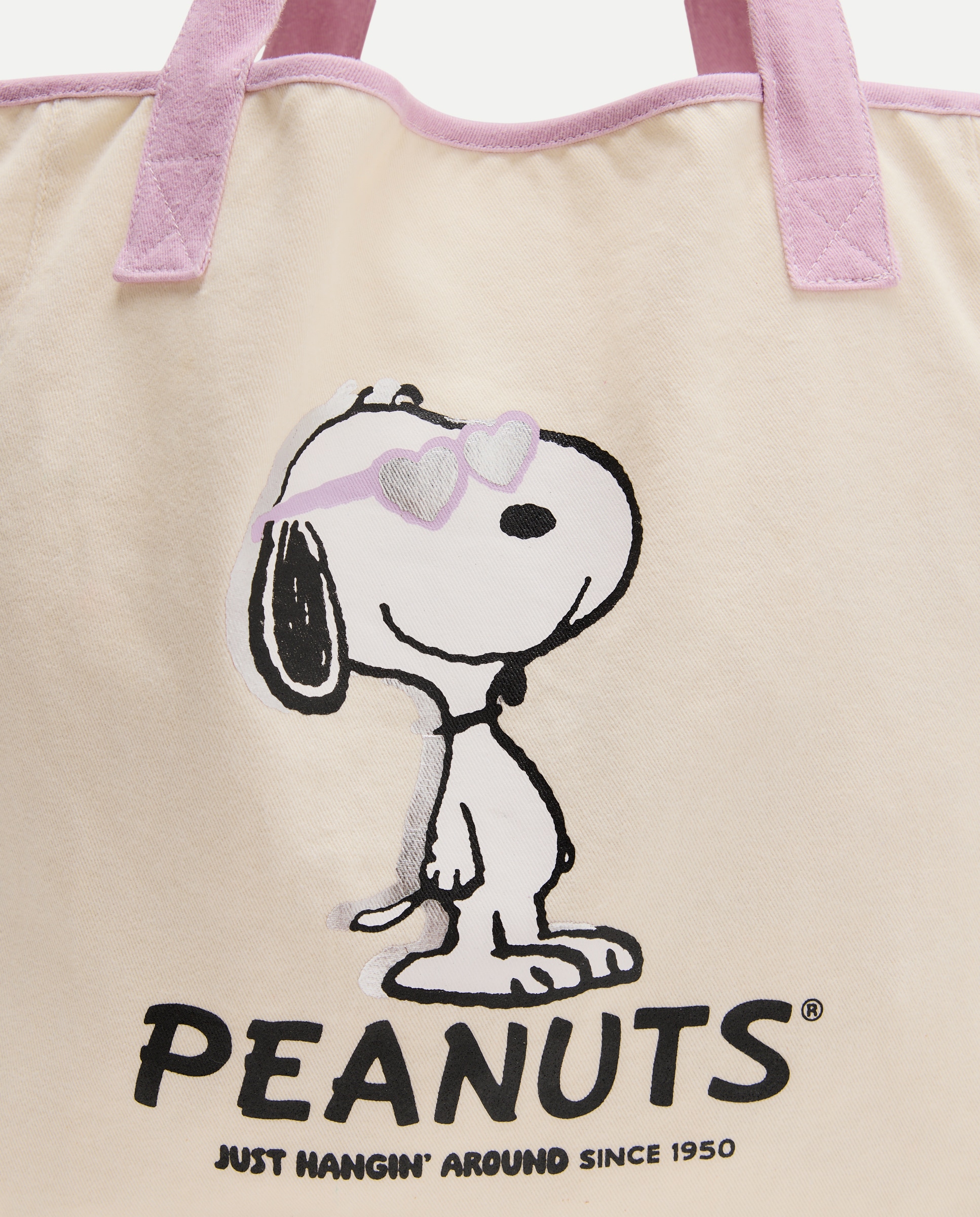Mala Tipo Tote Snoopy 310 Amarelo Claro-4