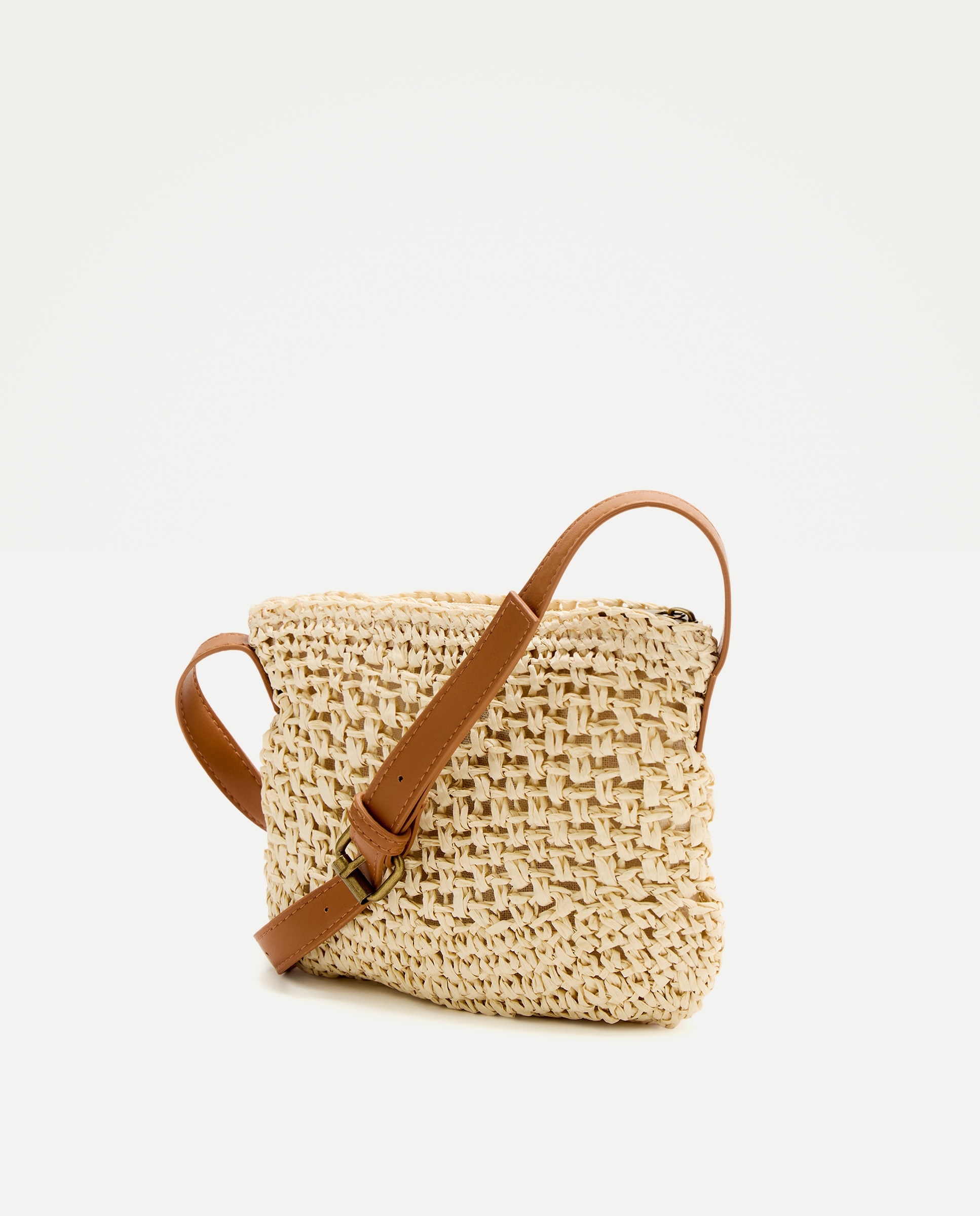 Mala a Tiracolo com Fantasia Bege-2