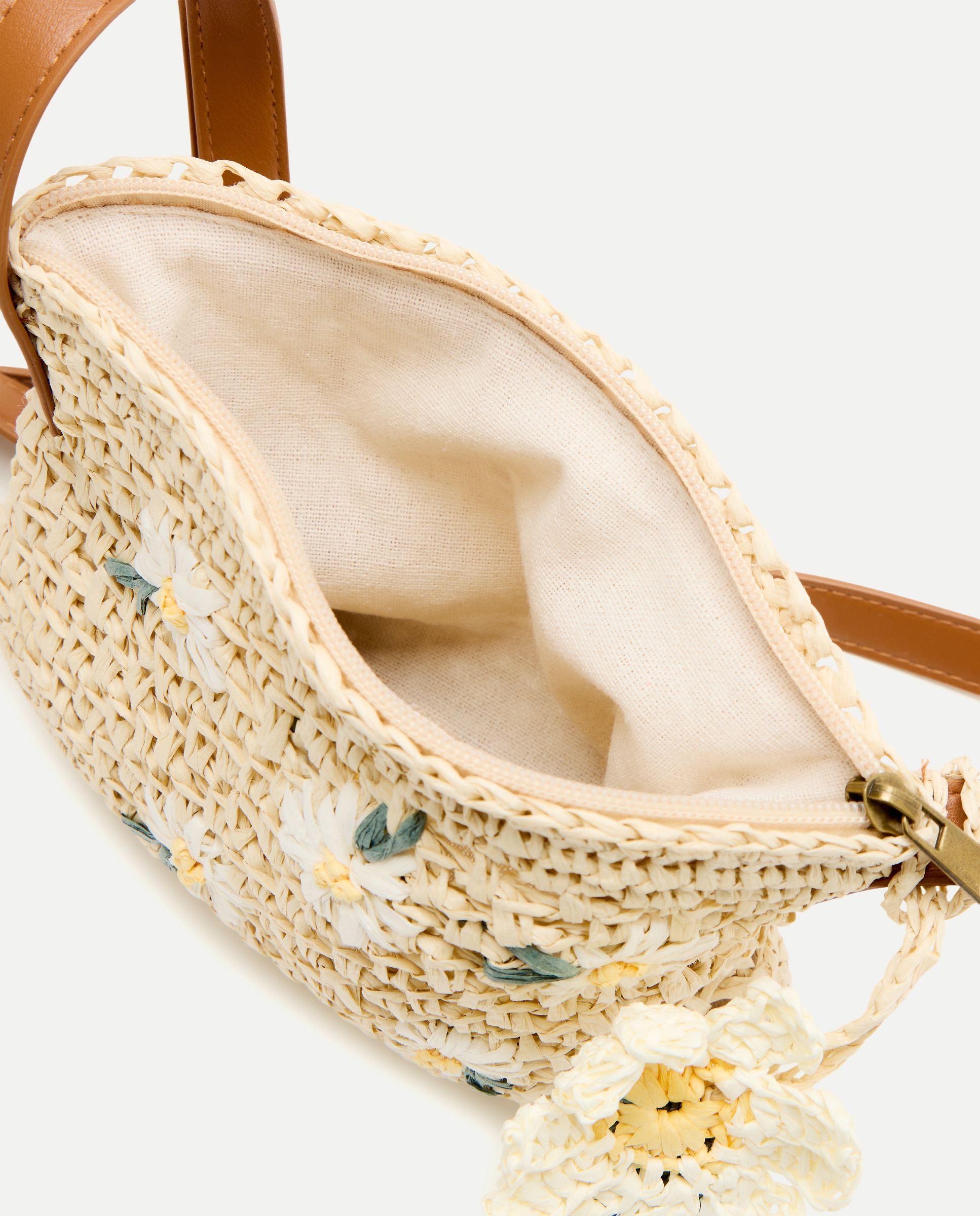 Mala a Tiracolo com Fantasia Bege-5