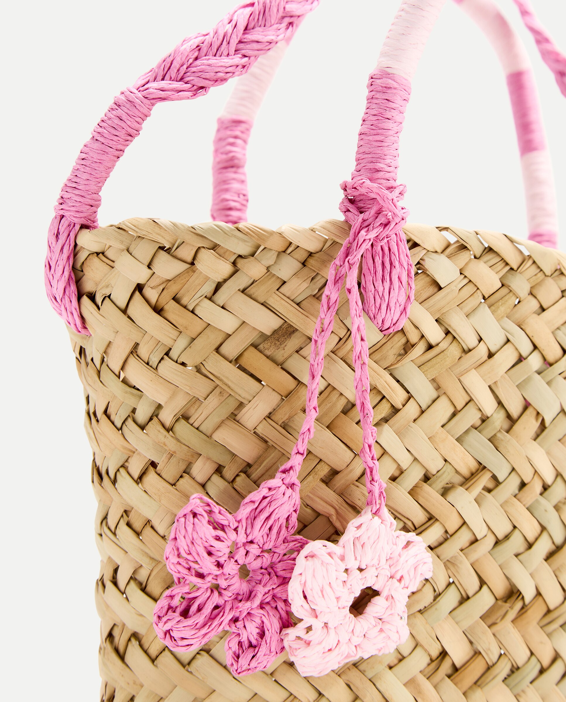 Mala Tipo Cesta com Conta Floral Kids El Corte Inglés Bege-3