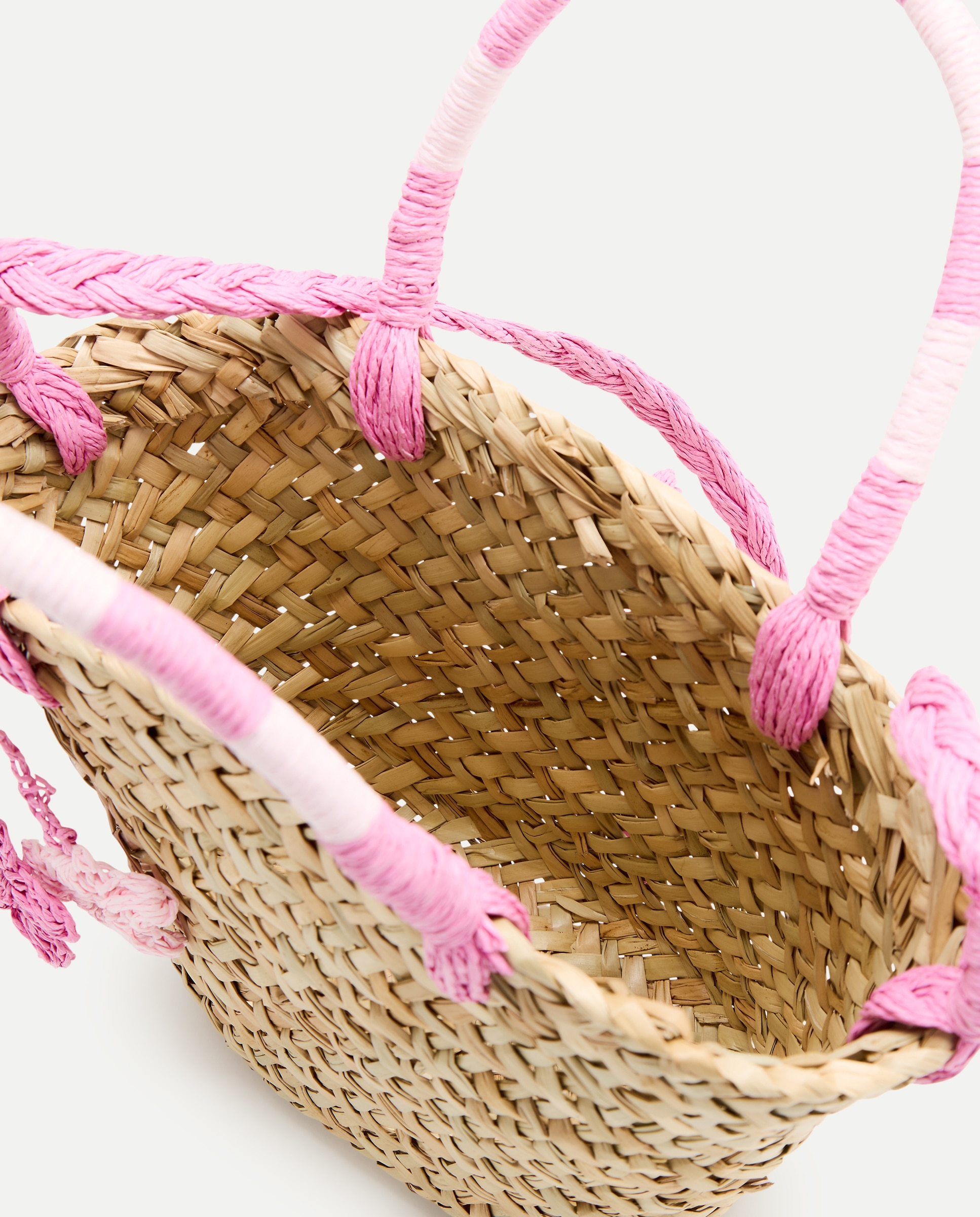 Mala Tipo Cesta com Conta Floral Kids El Corte Inglés Bege-5