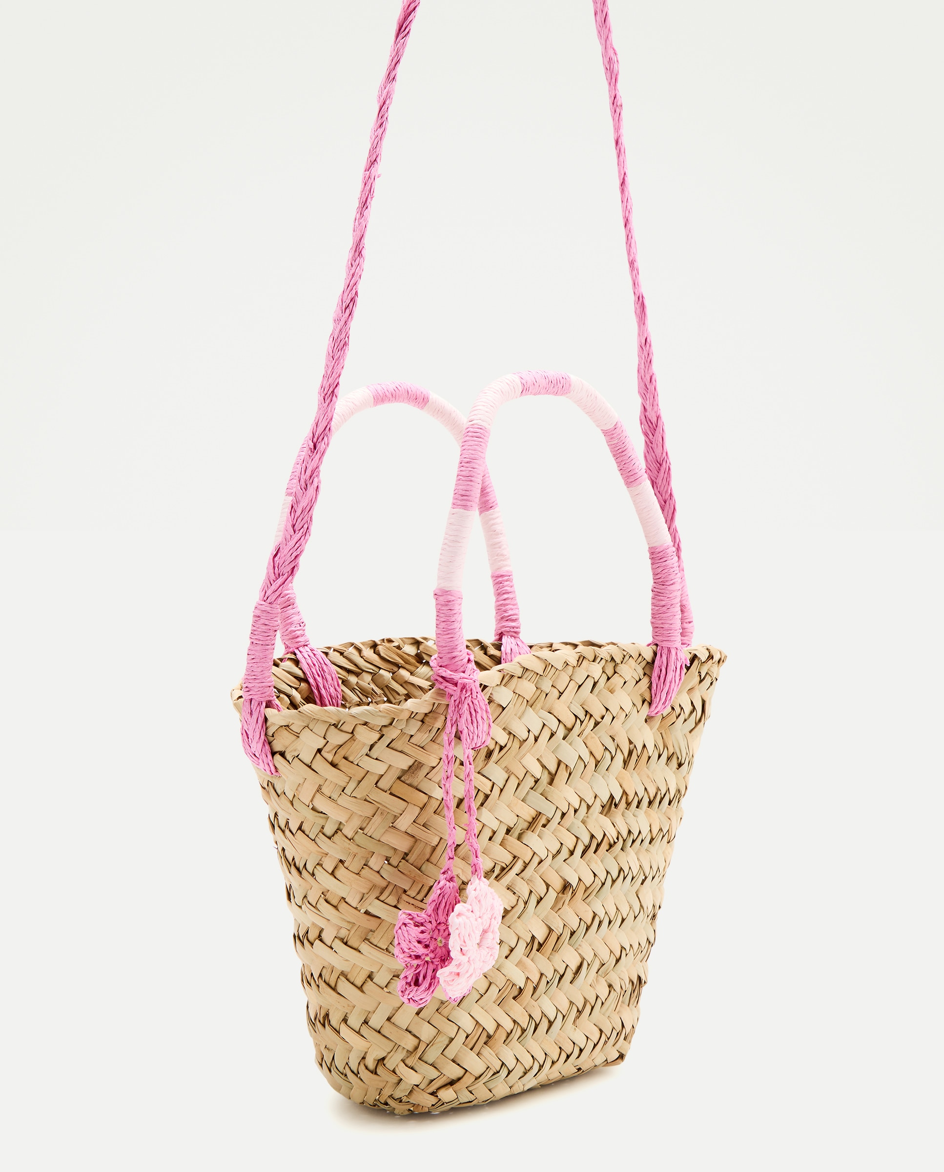 Mala Tipo Cesta com Conta Floral Kids El Corte Inglés Bege-6
